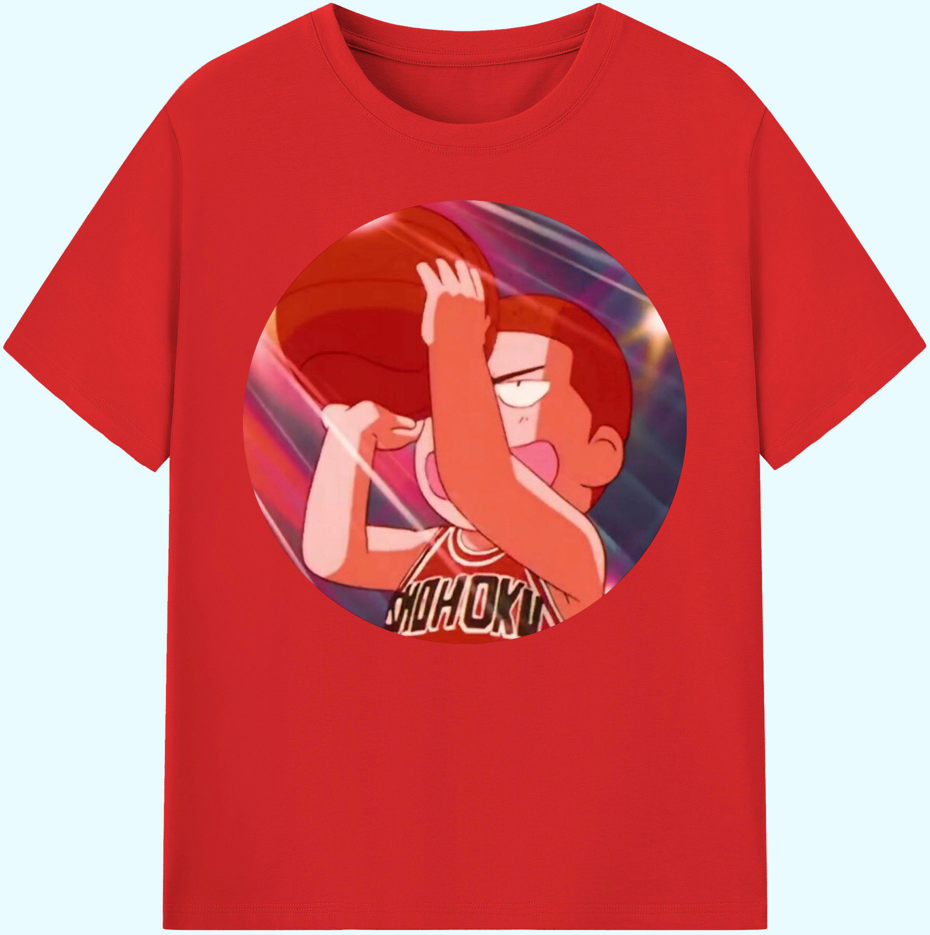 （画像用） SLAM DUNK／スラムダンク 綿100％ メンズ半袖Tシャツ｜肌触りやわらか＆通気性