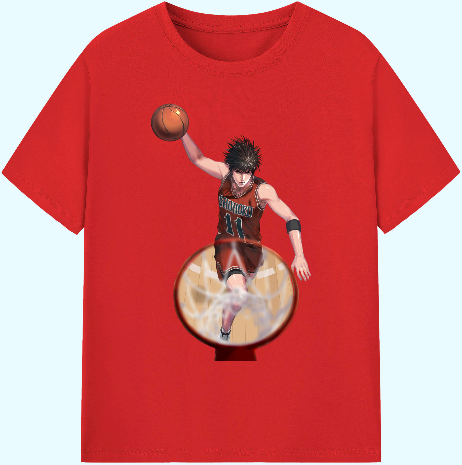 （画像用） SLAM DUNK／スラムダンク 綿100％ メンズ半袖Tシャツ｜肌触りやわらか＆通気性