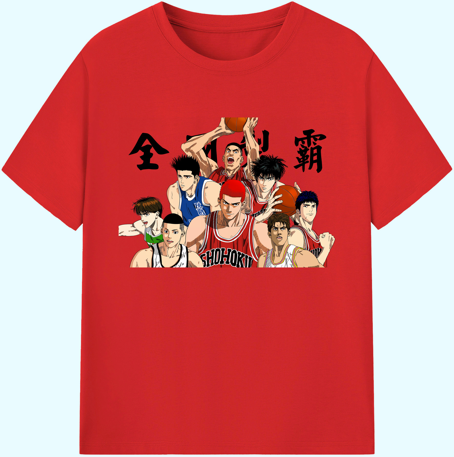 （画像用） SLAM DUNK／スラムダンク 綿100％ メンズ半袖Tシャツ｜肌触りやわらか＆通気性