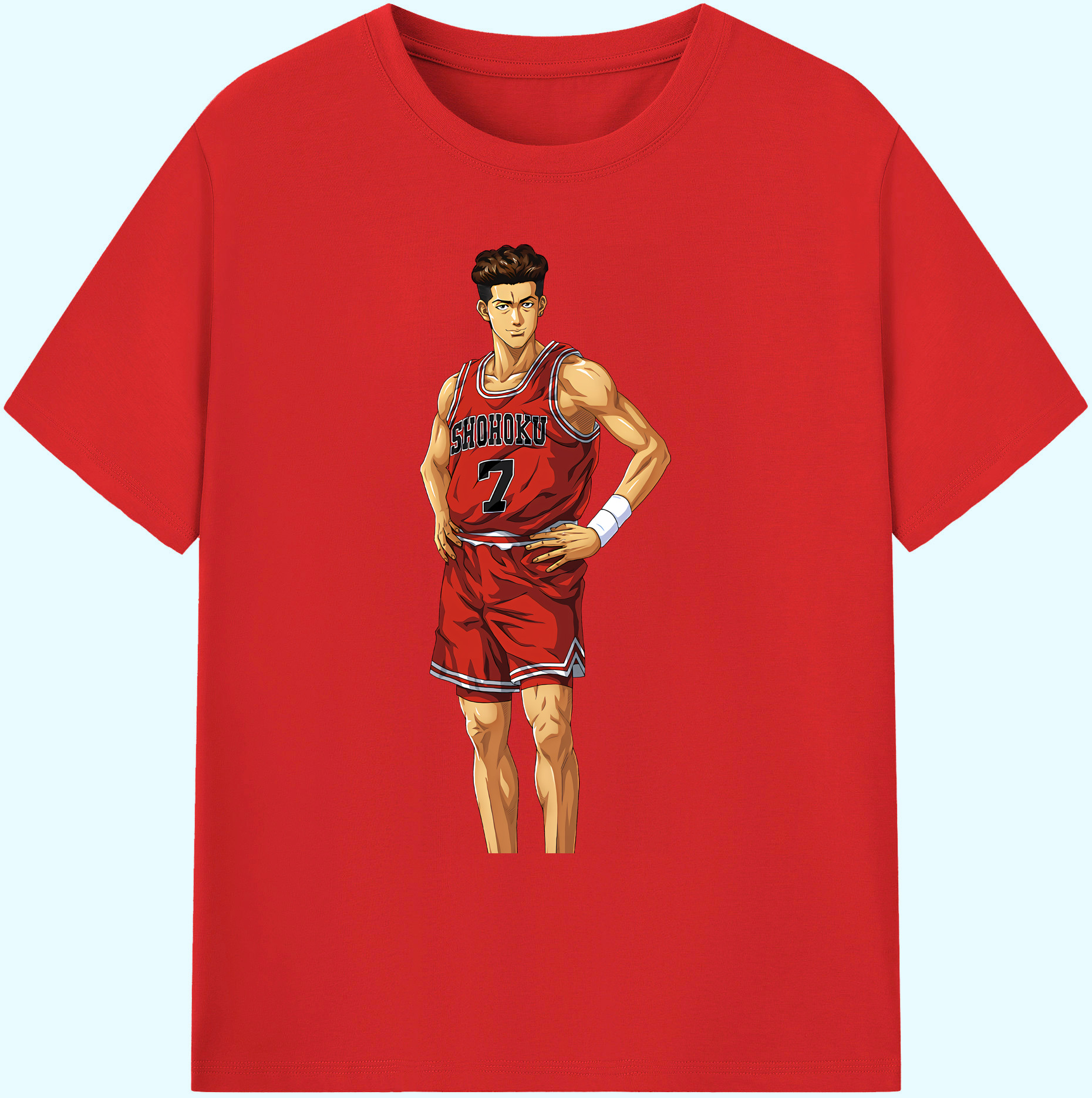 （画像用） SLAM DUNK／スラムダンク 綿100％ メンズ半袖Tシャツ｜肌触りやわらか＆通気性
