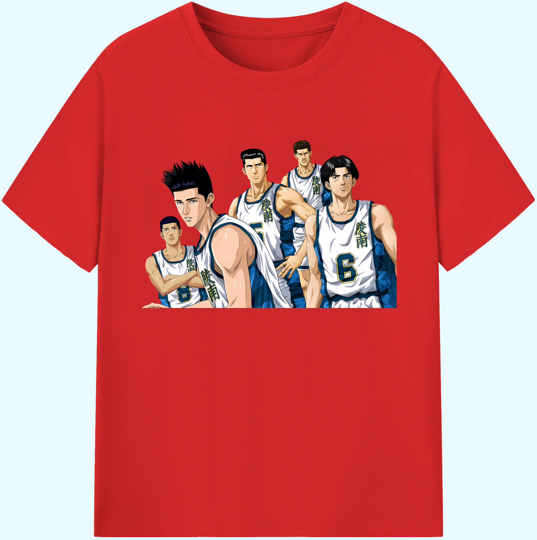 （画像用） SLAM DUNK／スラムダンク 綿100％ メンズ半袖Tシャツ｜肌触りやわらか＆通気性