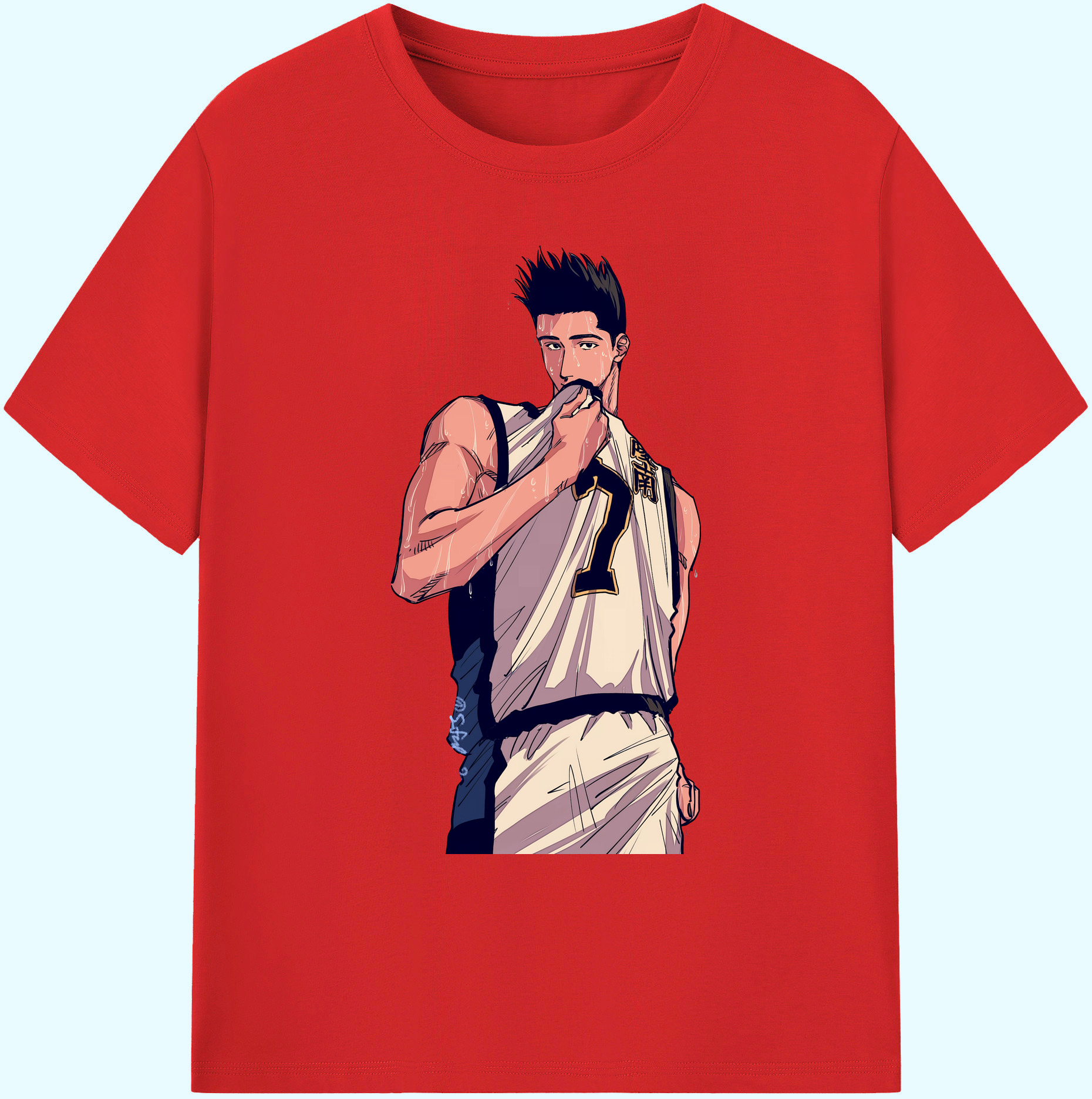 （画像用） SLAM DUNK／スラムダンク 綿100％ メンズ半袖Tシャツ｜肌触りやわらか＆通気性