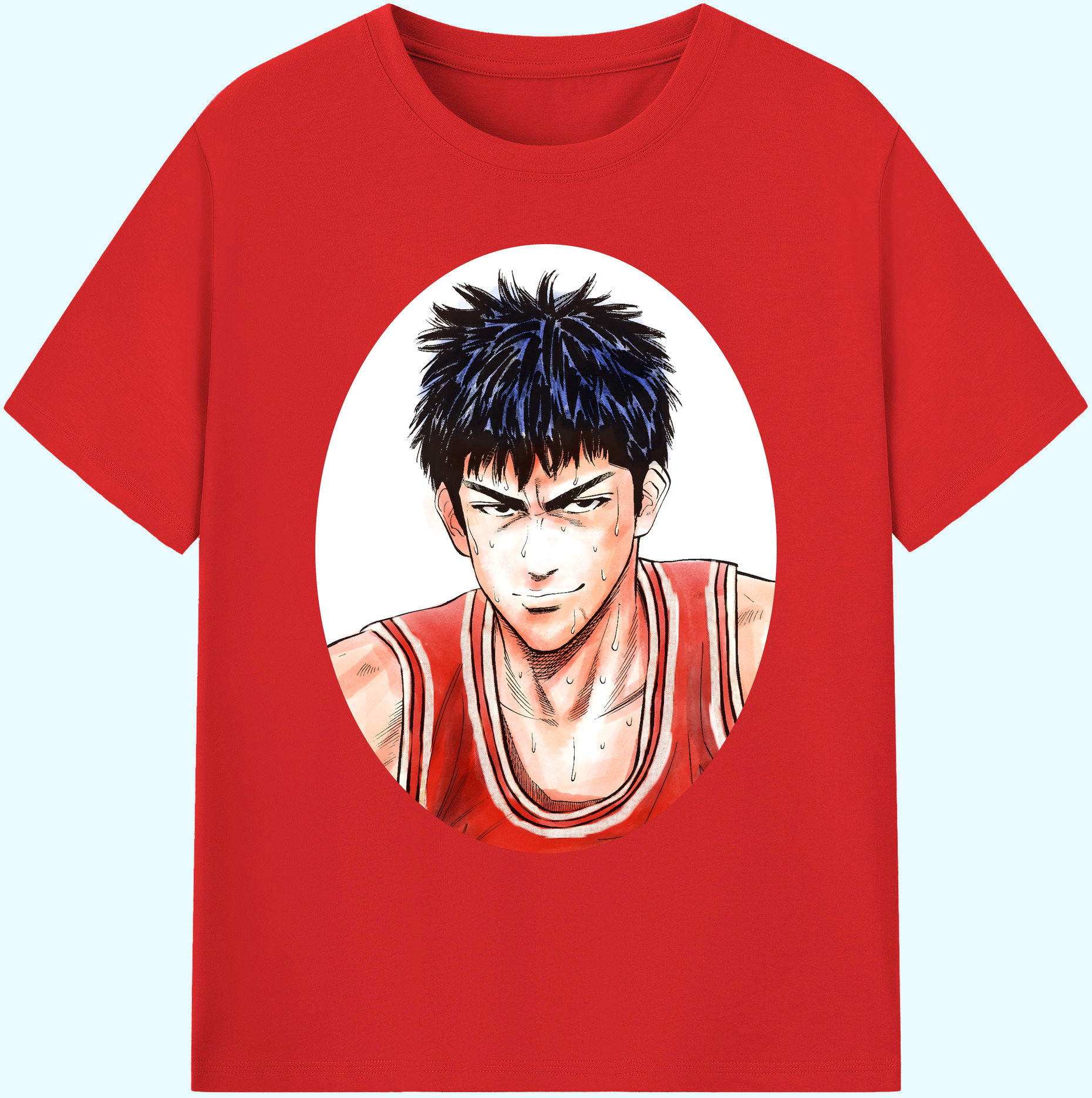 （画像用） SLAM DUNK／スラムダンク 綿100％ メンズ半袖Tシャツ｜肌触りやわらか＆通気性