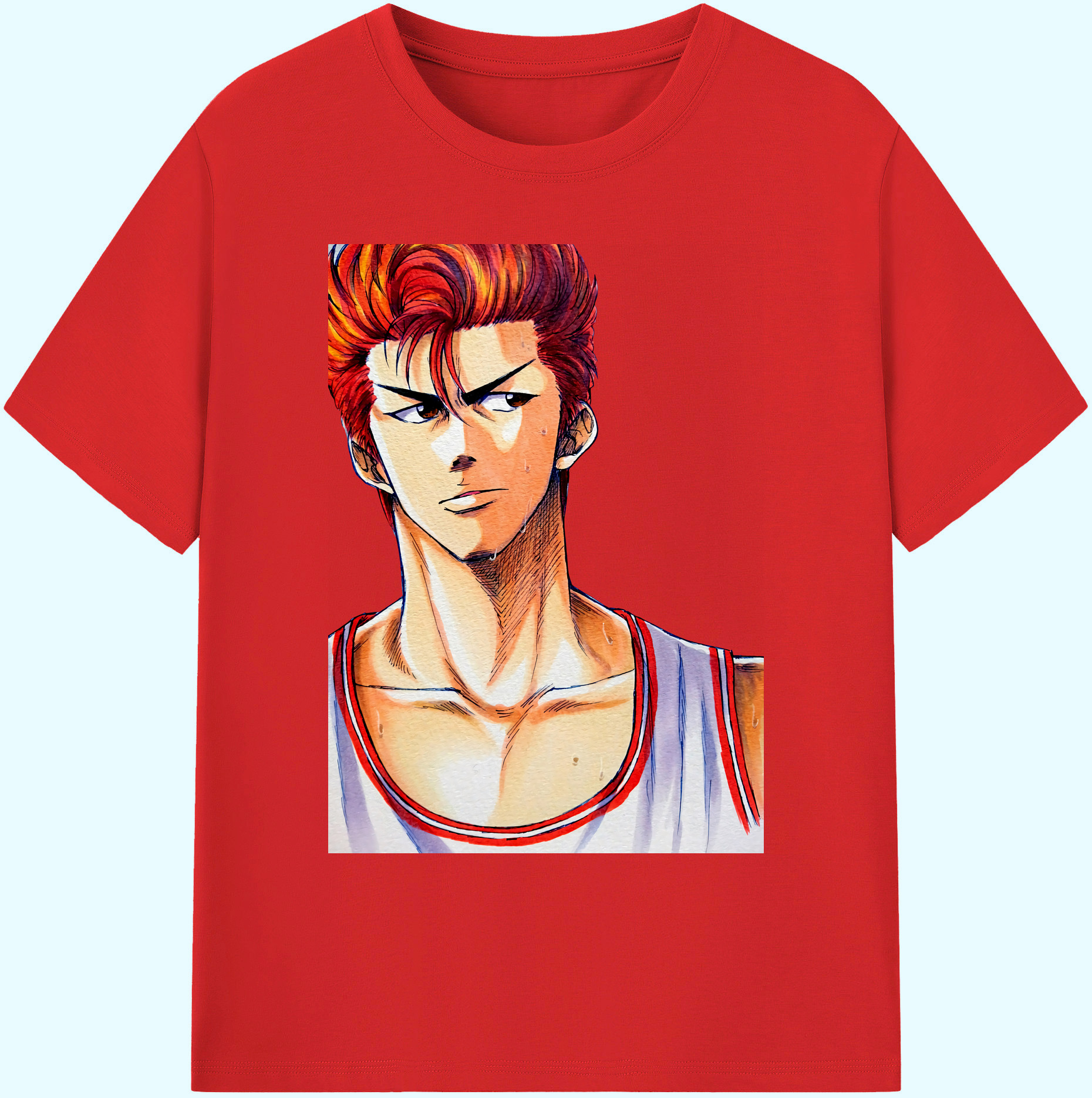 （画像用） SLAM DUNK／スラムダンク 綿100％ メンズ半袖Tシャツ｜肌触りやわらか＆通気性