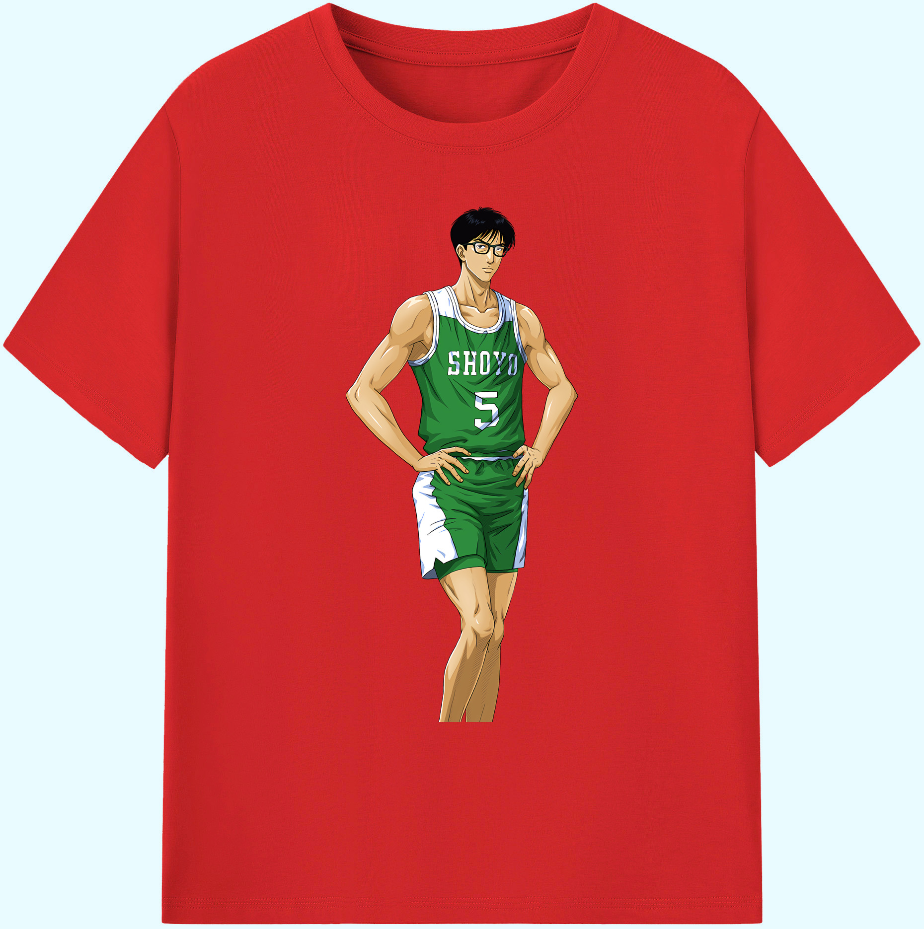 （画像用） SLAM DUNK／スラムダンク 綿100％ メンズ半袖Tシャツ｜肌触りやわらか＆通気性