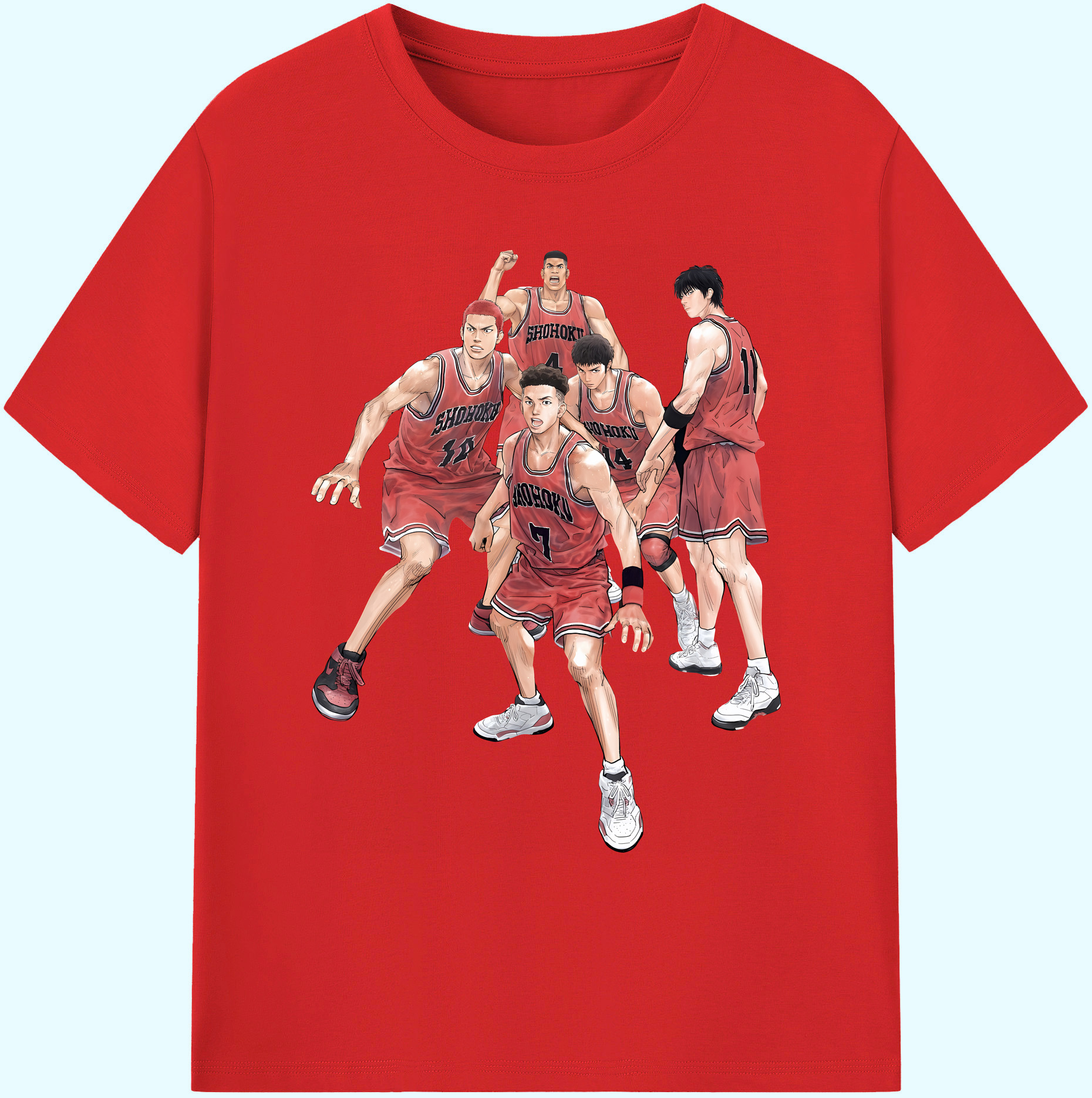 （画像用） SLAM DUNK／スラムダンク 綿100％ メンズ半袖Tシャツ｜肌触りやわらか＆通気性