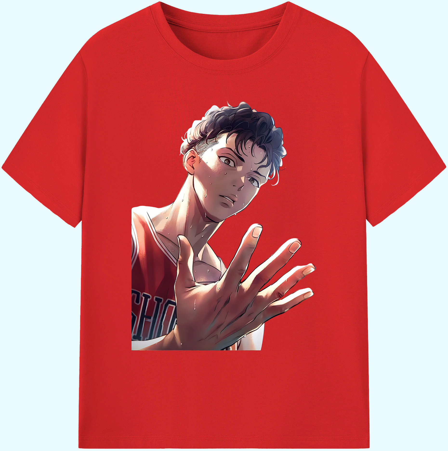 （画像用） SLAM DUNK／スラムダンク 綿100％ メンズ半袖Tシャツ｜肌触りやわらか＆通気性