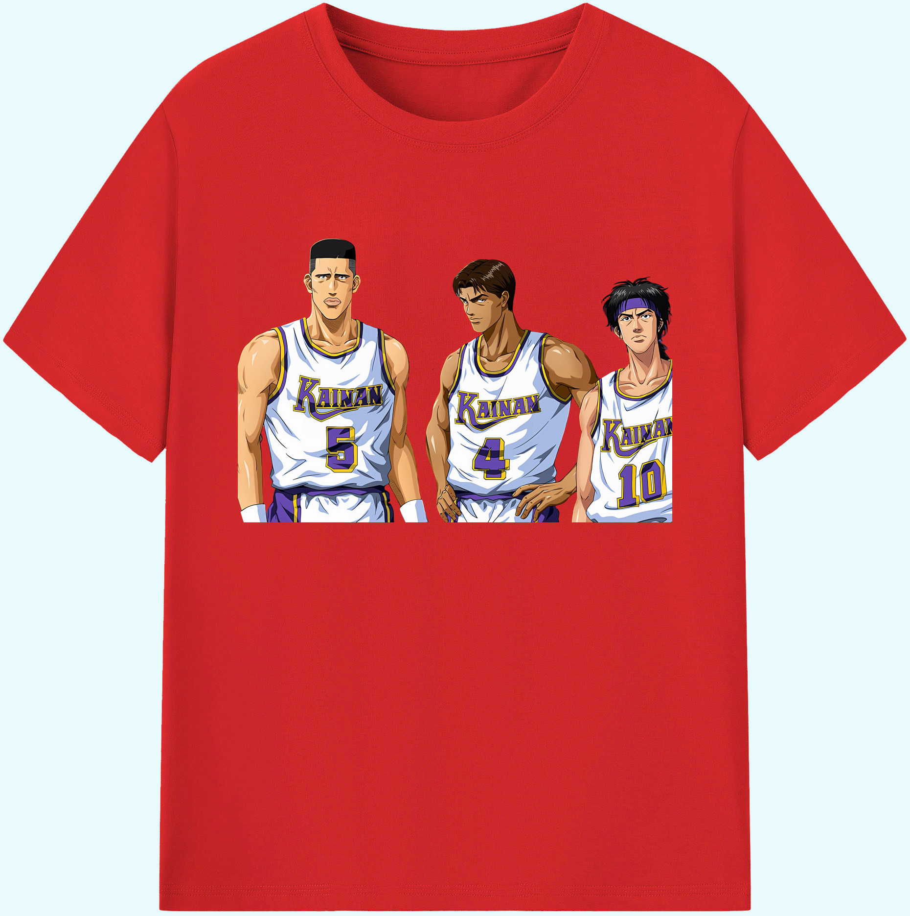 （画像用） SLAM DUNK／スラムダンク 綿100％ メンズ半袖Tシャツ｜肌触りやわらか＆通気性