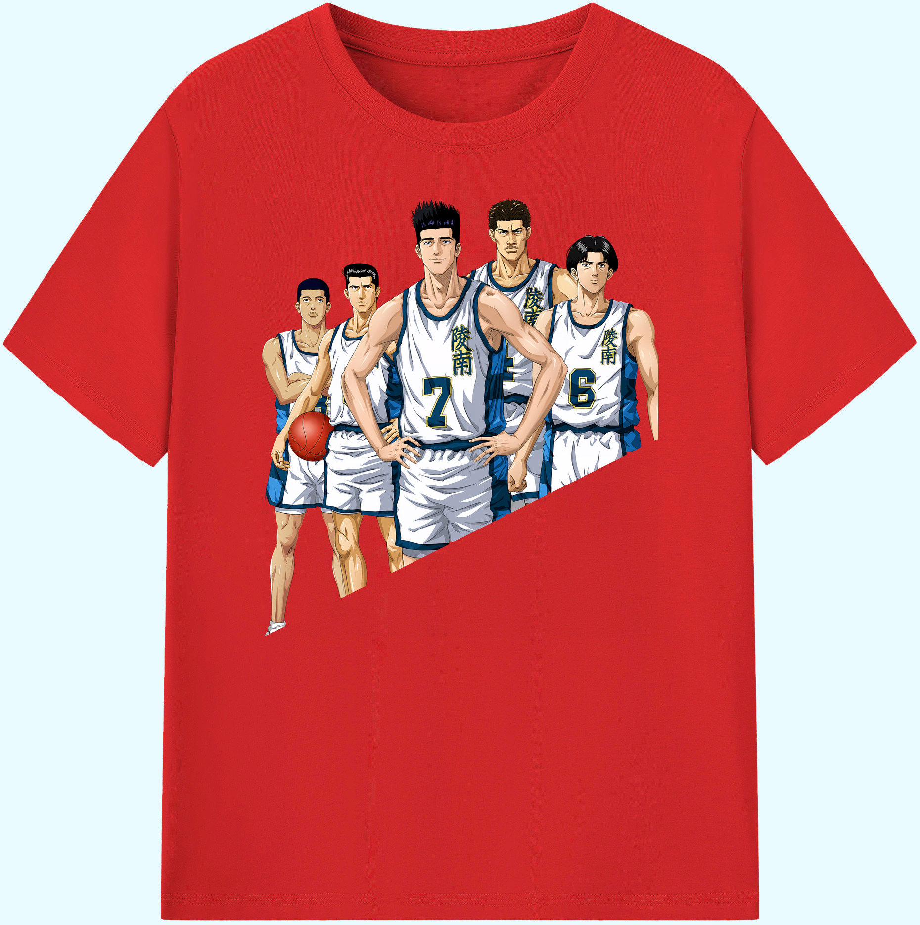（画像用） SLAM DUNK／スラムダンク 綿100％ メンズ半袖Tシャツ｜肌触りやわらか＆通気性