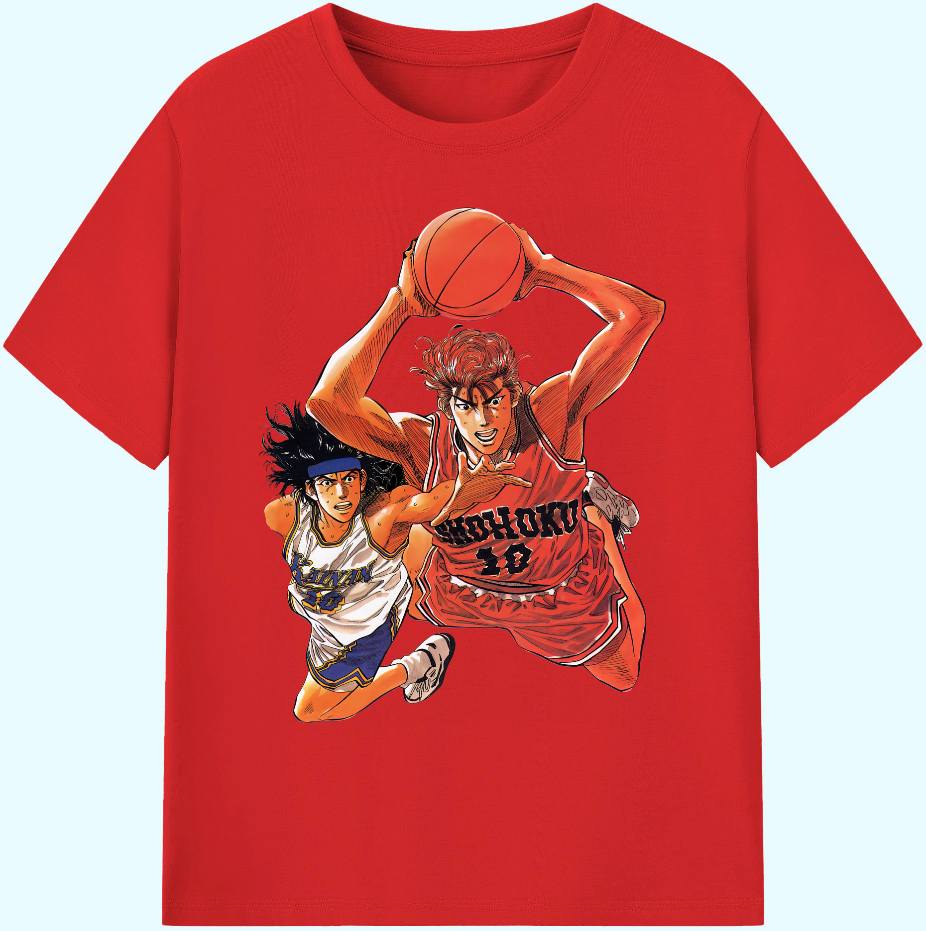 （画像用） SLAM DUNK／スラムダンク 綿100％ メンズ半袖Tシャツ｜肌触りやわらか＆通気性