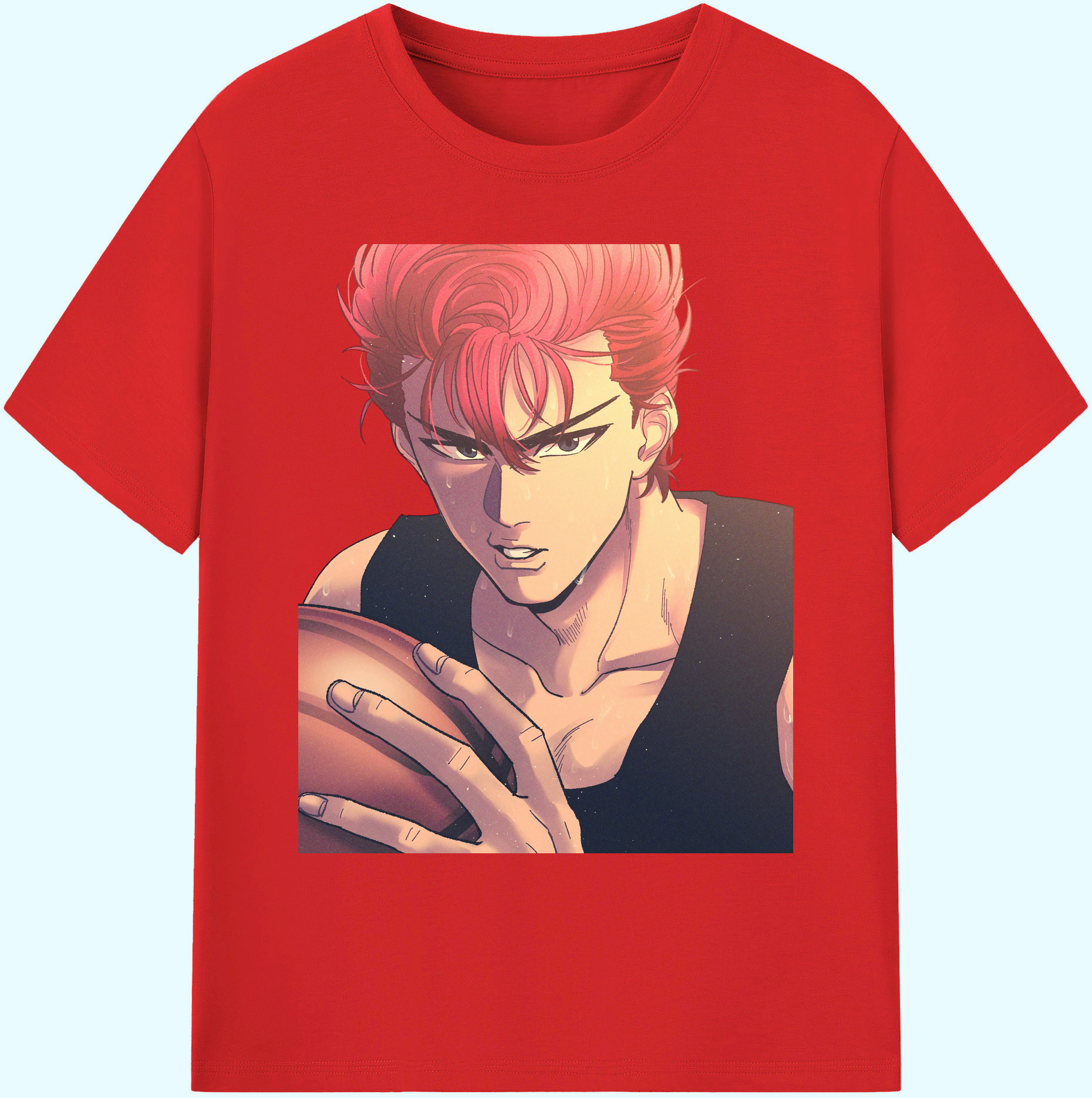 （画像用） SLAM DUNK／スラムダンク 綿100％ メンズ半袖Tシャツ｜肌触りやわらか＆通気性