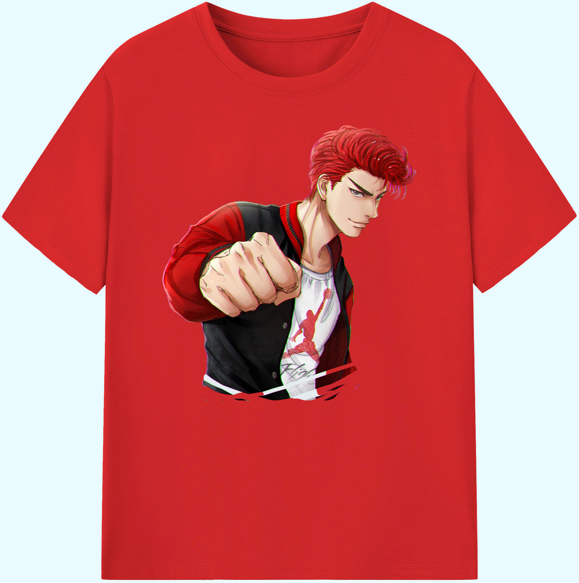 （画像用） SLAM DUNK／スラムダンク 綿100％ メンズ半袖Tシャツ｜肌触りやわらか＆通気性