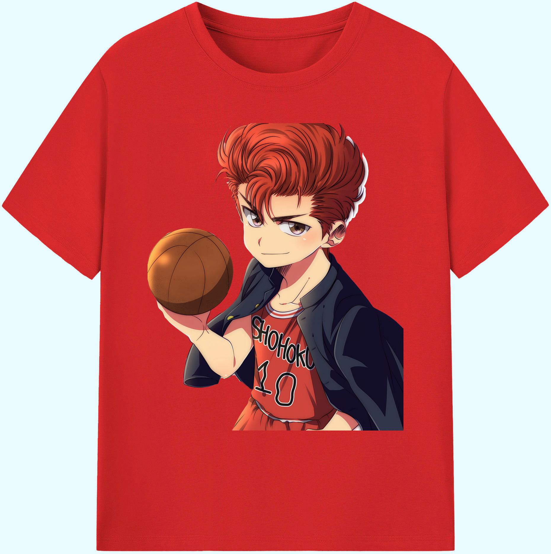 （画像用） SLAM DUNK／スラムダンク 綿100％ メンズ半袖Tシャツ｜肌触りやわらか＆通気性