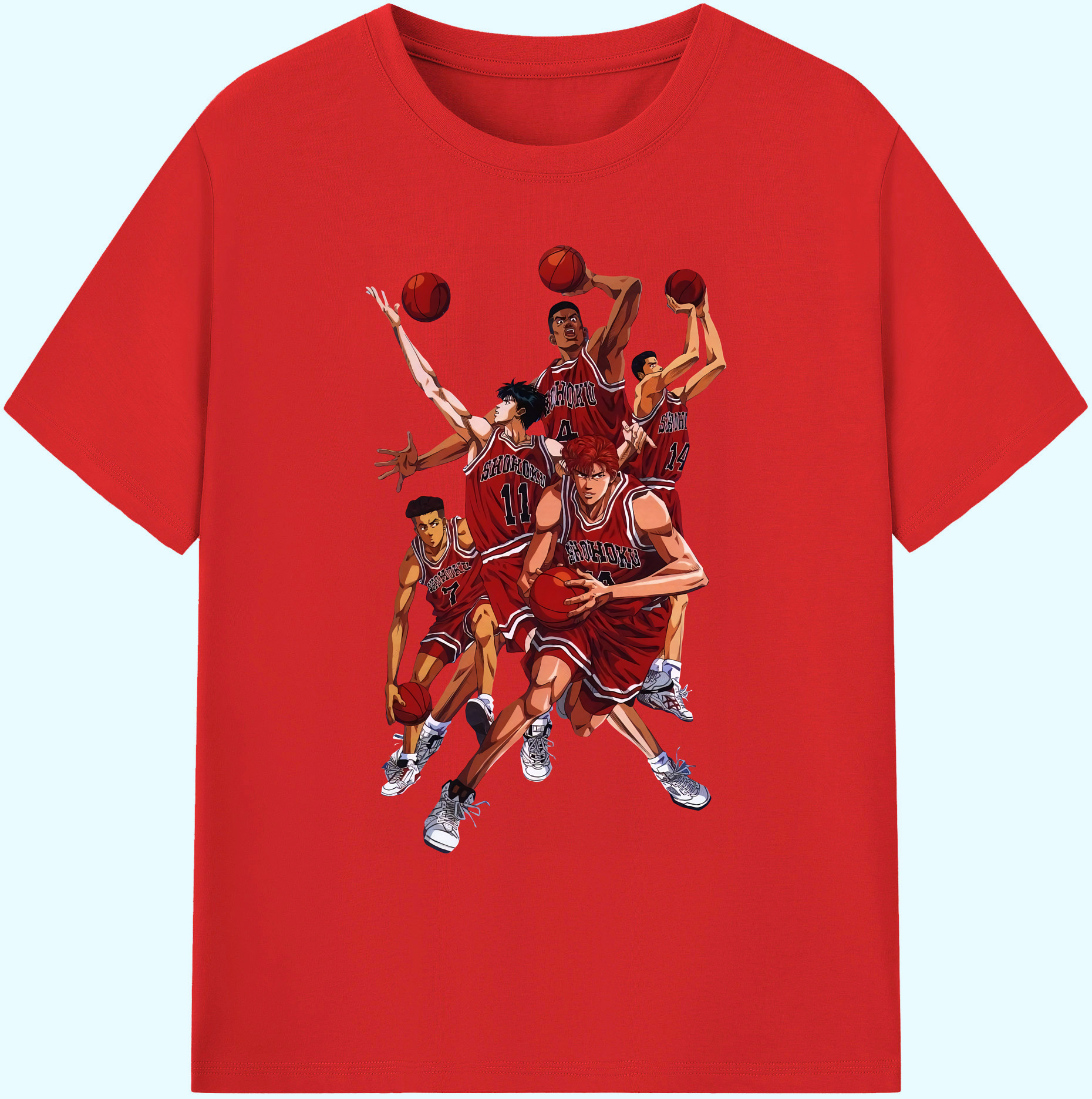 （画像用） SLAM DUNK／スラムダンク 綿100％ メンズ半袖Tシャツ｜肌触りやわらか＆通気性
