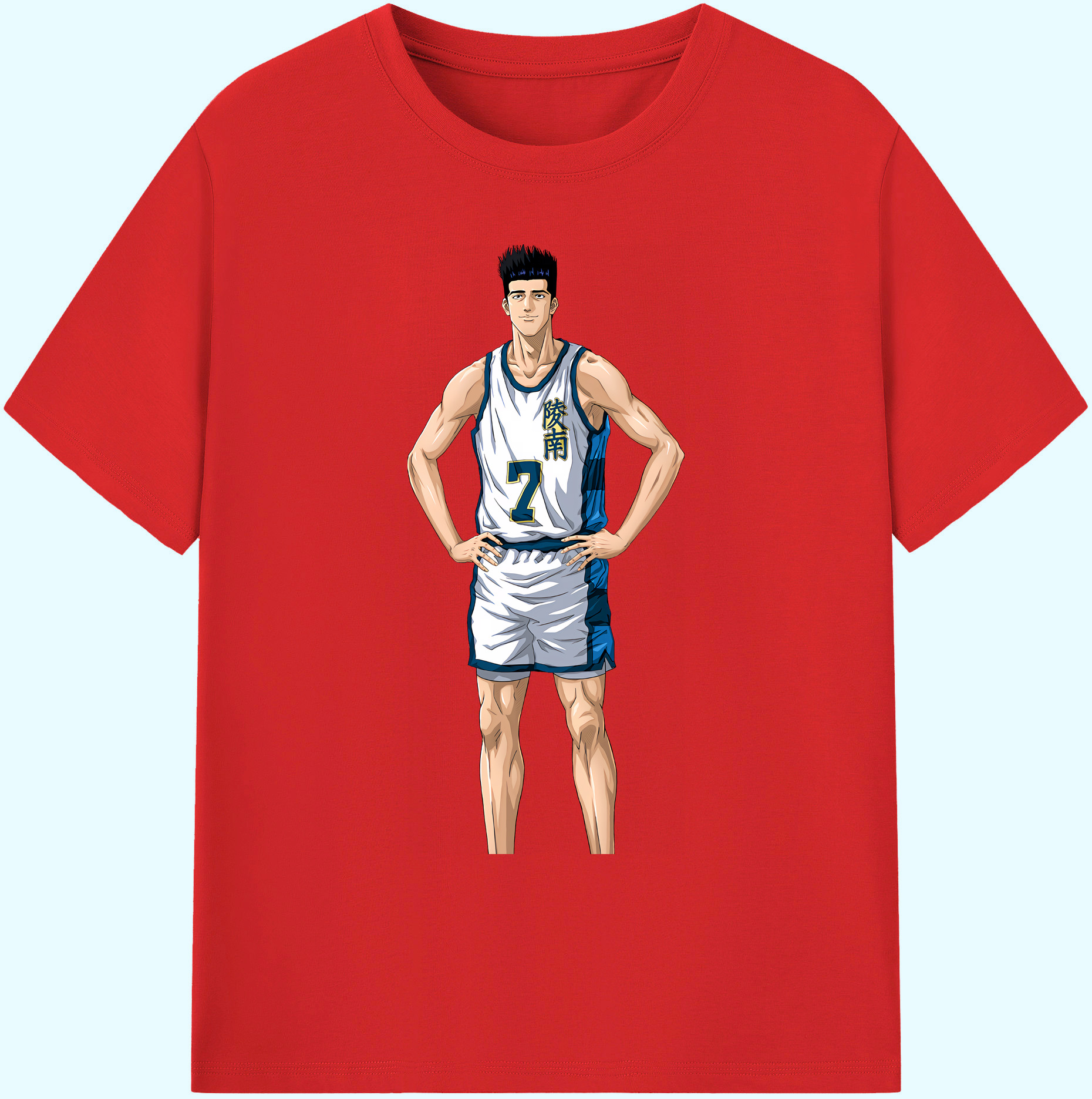 （画像用） SLAM DUNK／スラムダンク 綿100％ メンズ半袖Tシャツ｜肌触りやわらか＆通気性