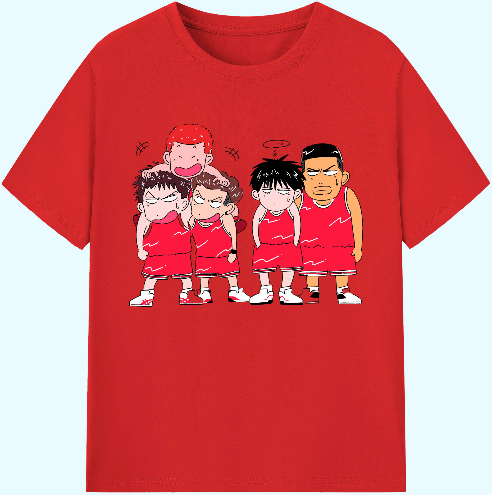 （画像用） SLAM DUNK／スラムダンク 綿100％ メンズ半袖Tシャツ｜肌触りやわらか＆通気性