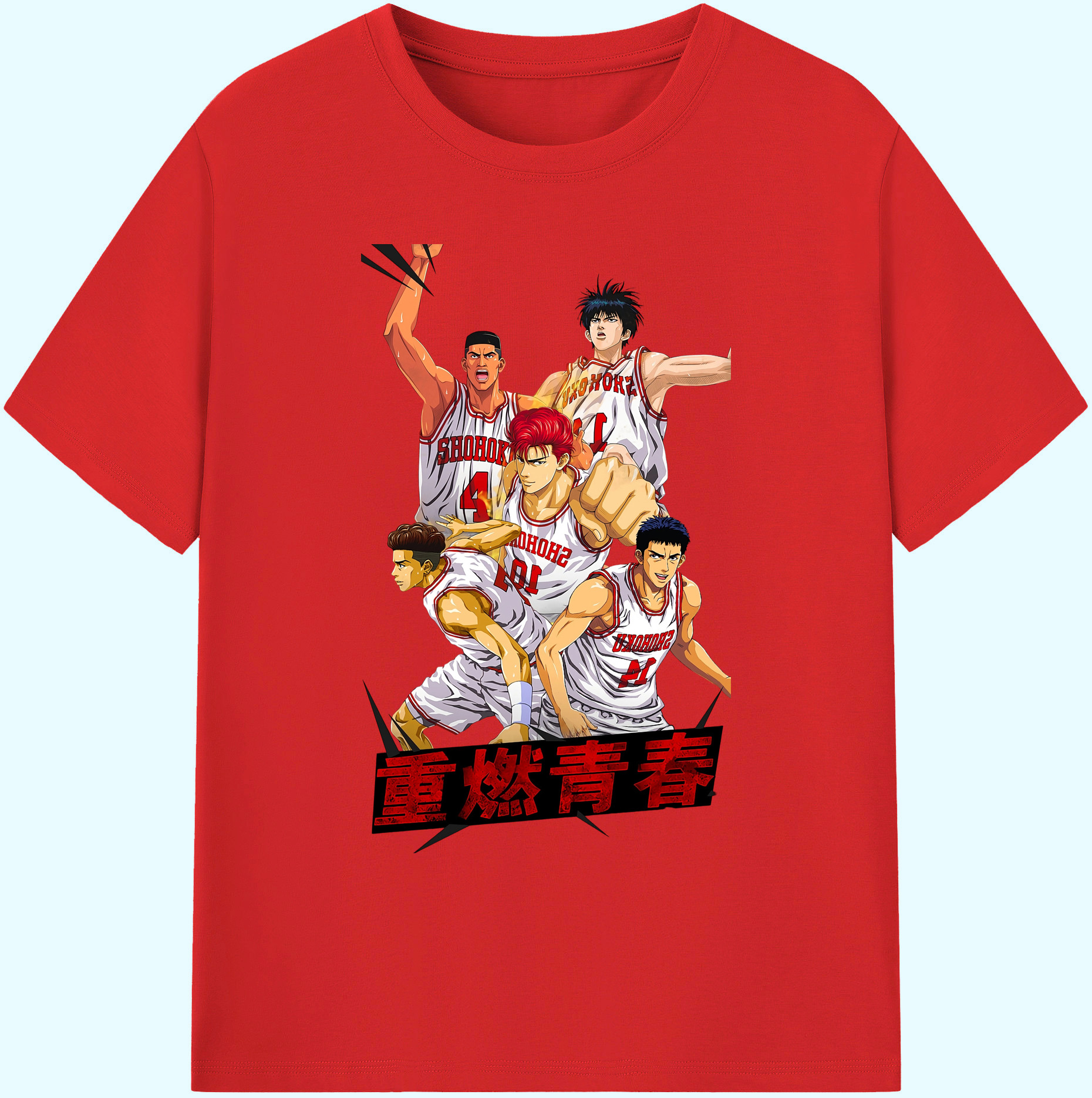 （画像用） SLAM DUNK／スラムダンク 綿100％ メンズ半袖Tシャツ｜肌触りやわらか＆通気性