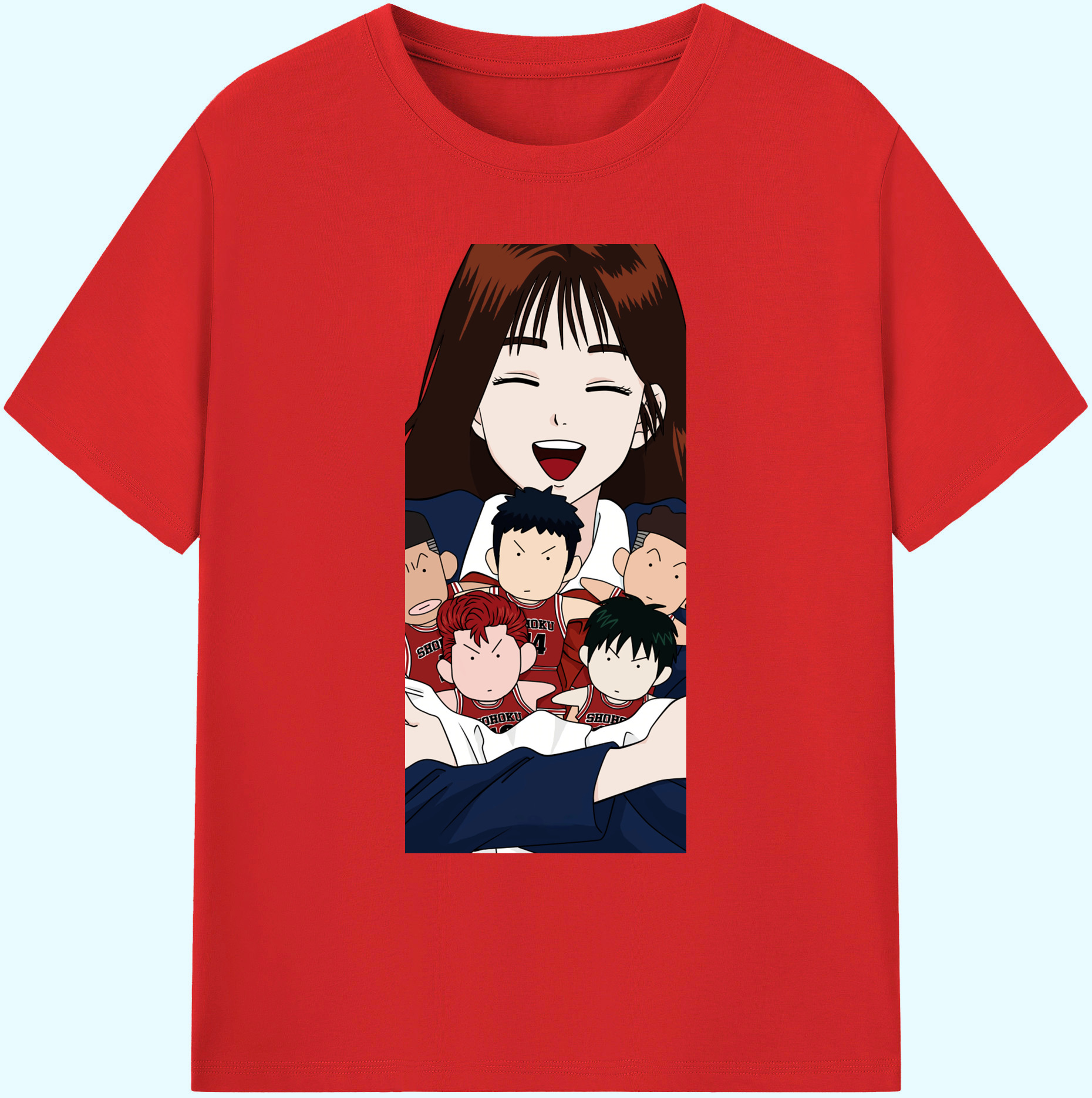 （画像用） SLAM DUNK／スラムダンク 綿100％ メンズ半袖Tシャツ｜肌触りやわらか＆通気性