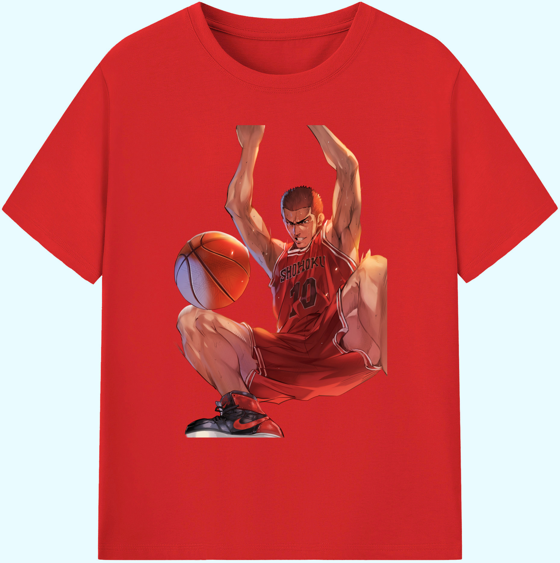 （画像用） SLAM DUNK／スラムダンク 綿100％ メンズ半袖Tシャツ｜肌触りやわらか＆通気性