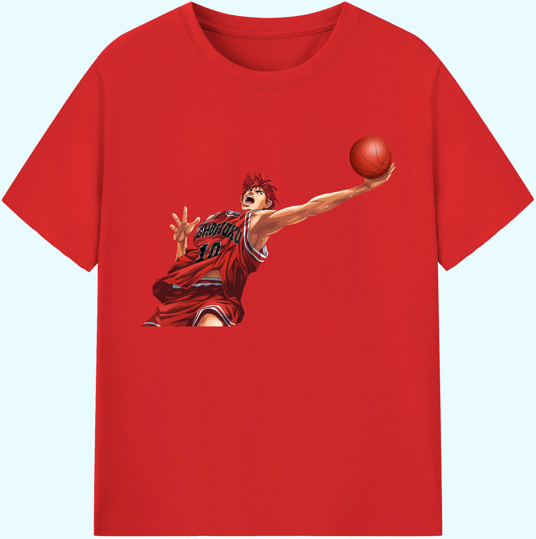 （画像用） SLAM DUNK／スラムダンク 綿100％ メンズ半袖Tシャツ｜肌触りやわらか＆通気性