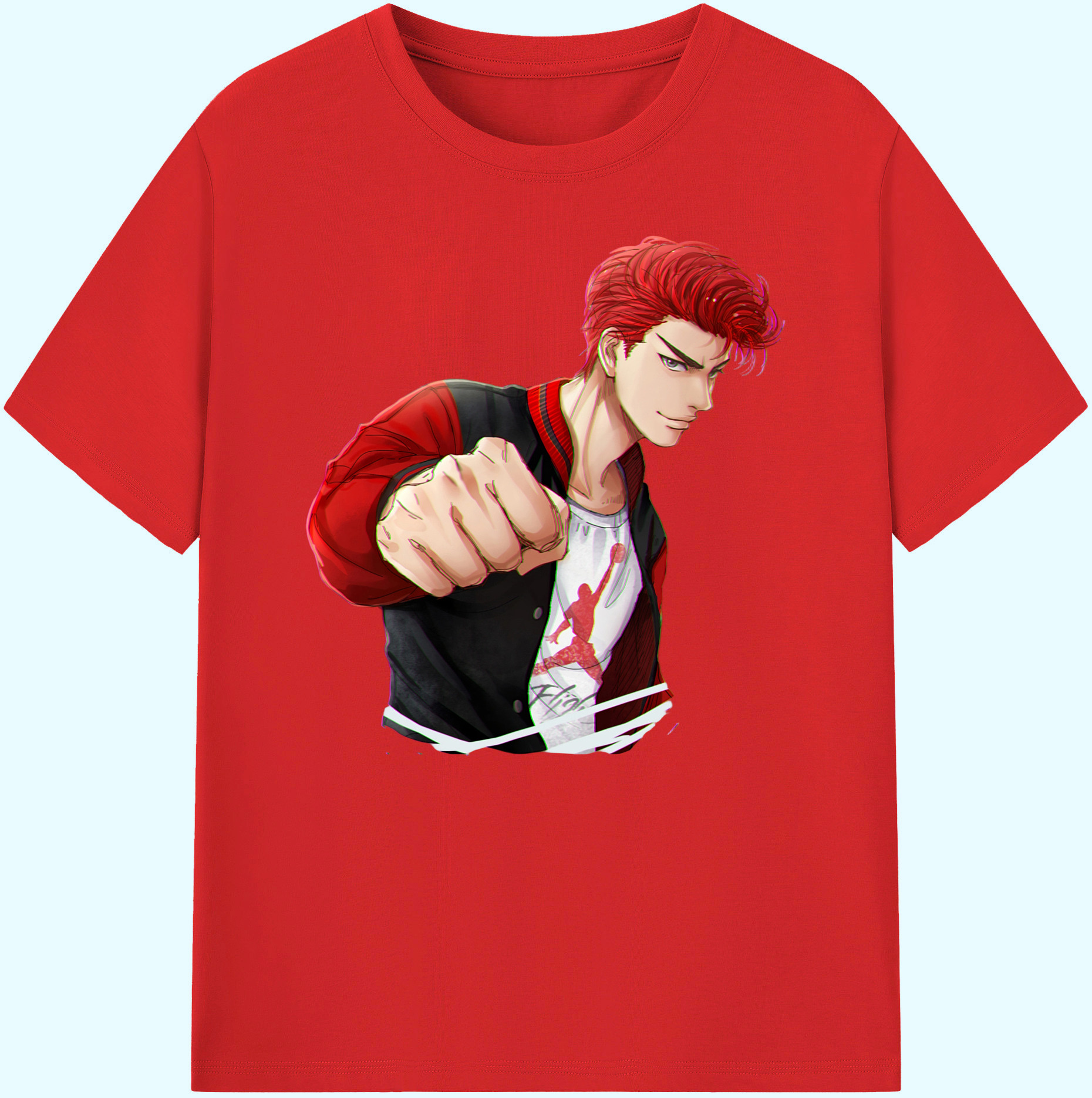 （画像用） SLAM DUNK／スラムダンク 綿100％ メンズ半袖Tシャツ｜肌触りやわらか＆通気性