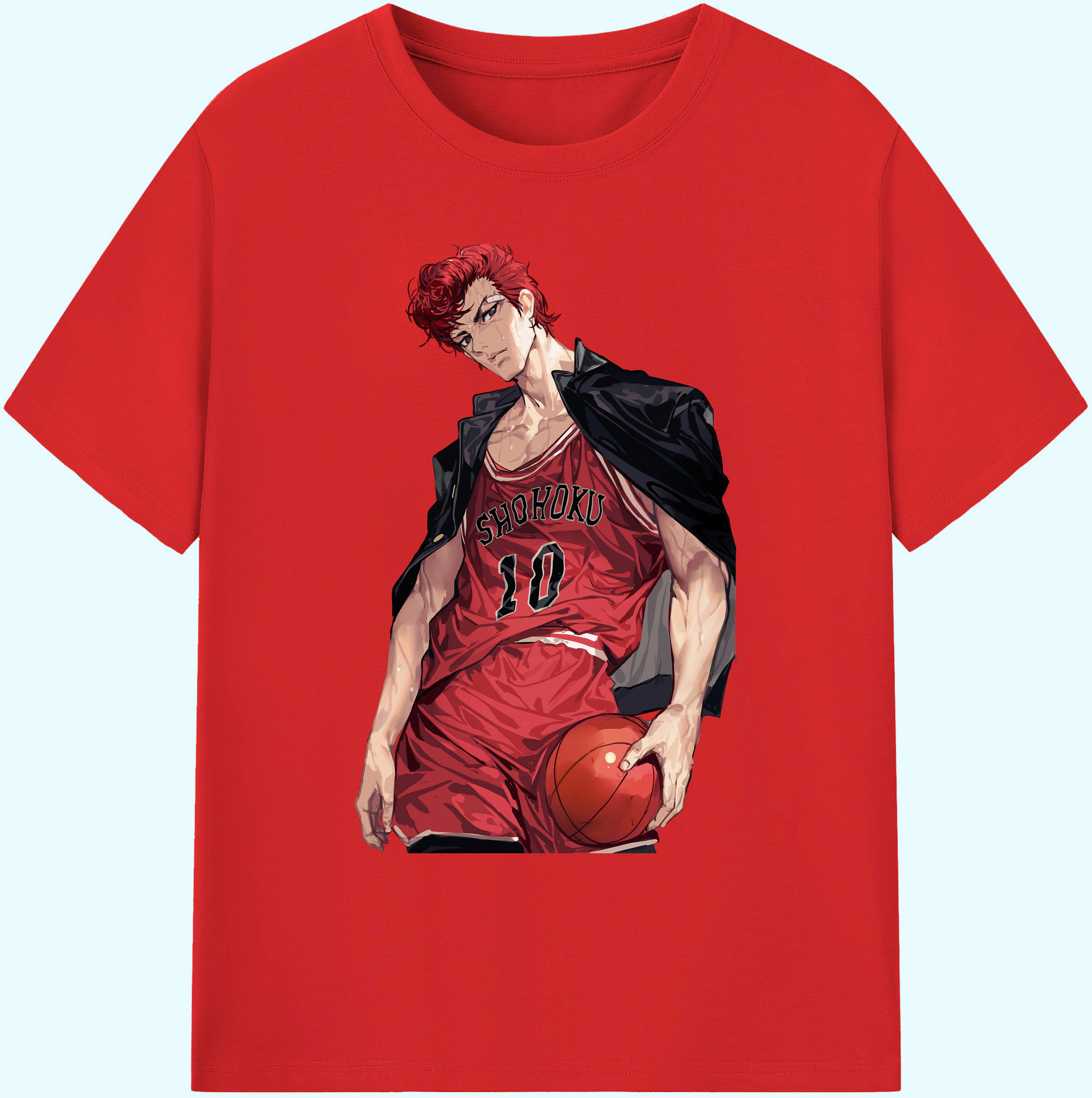 （画像用） SLAM DUNK／スラムダンク 綿100％ メンズ半袖Tシャツ｜肌触りやわらか＆通気性