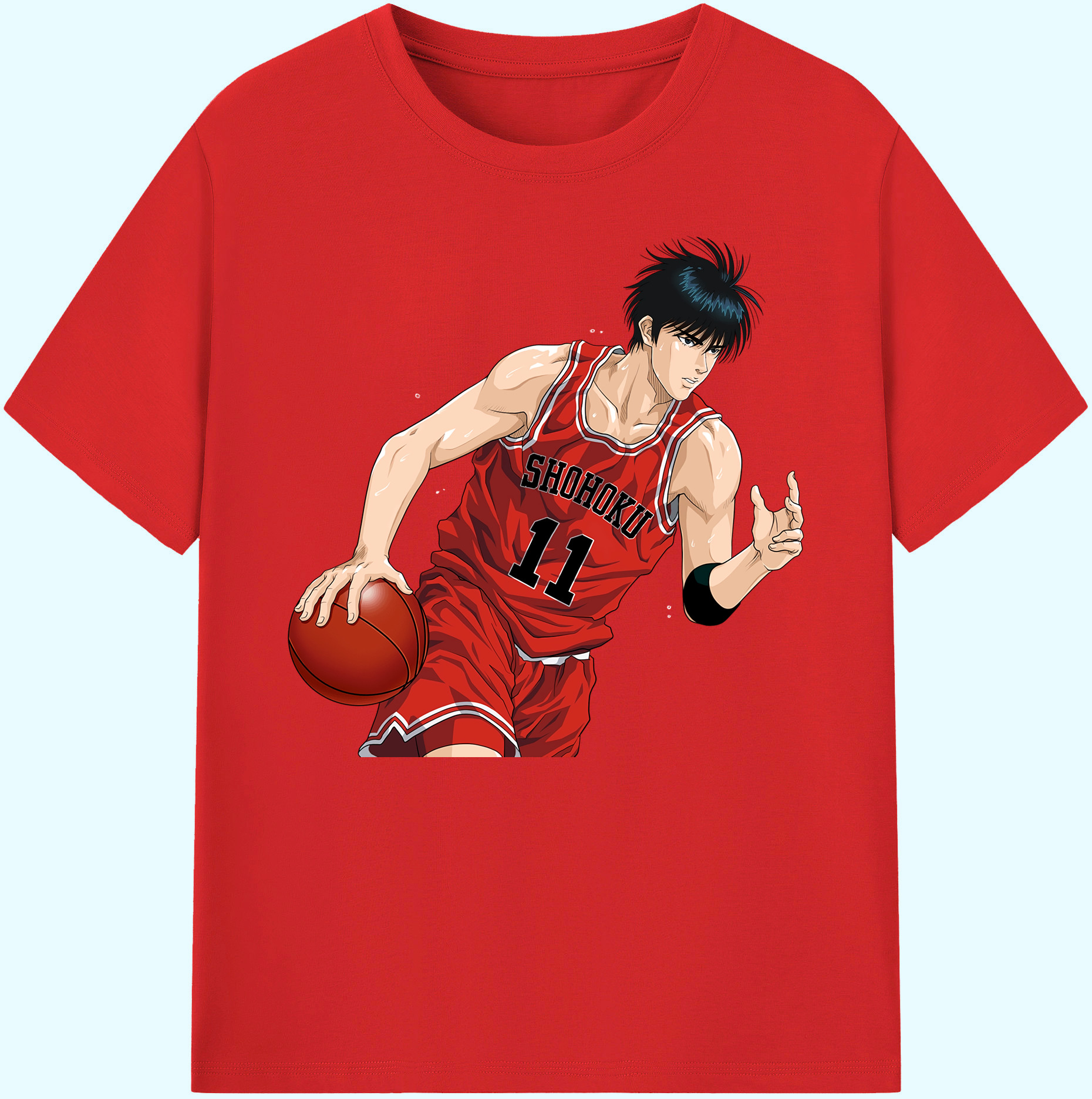 （画像用） SLAM DUNK／スラムダンク 綿100％ メンズ半袖Tシャツ｜肌触りやわらか＆通気性