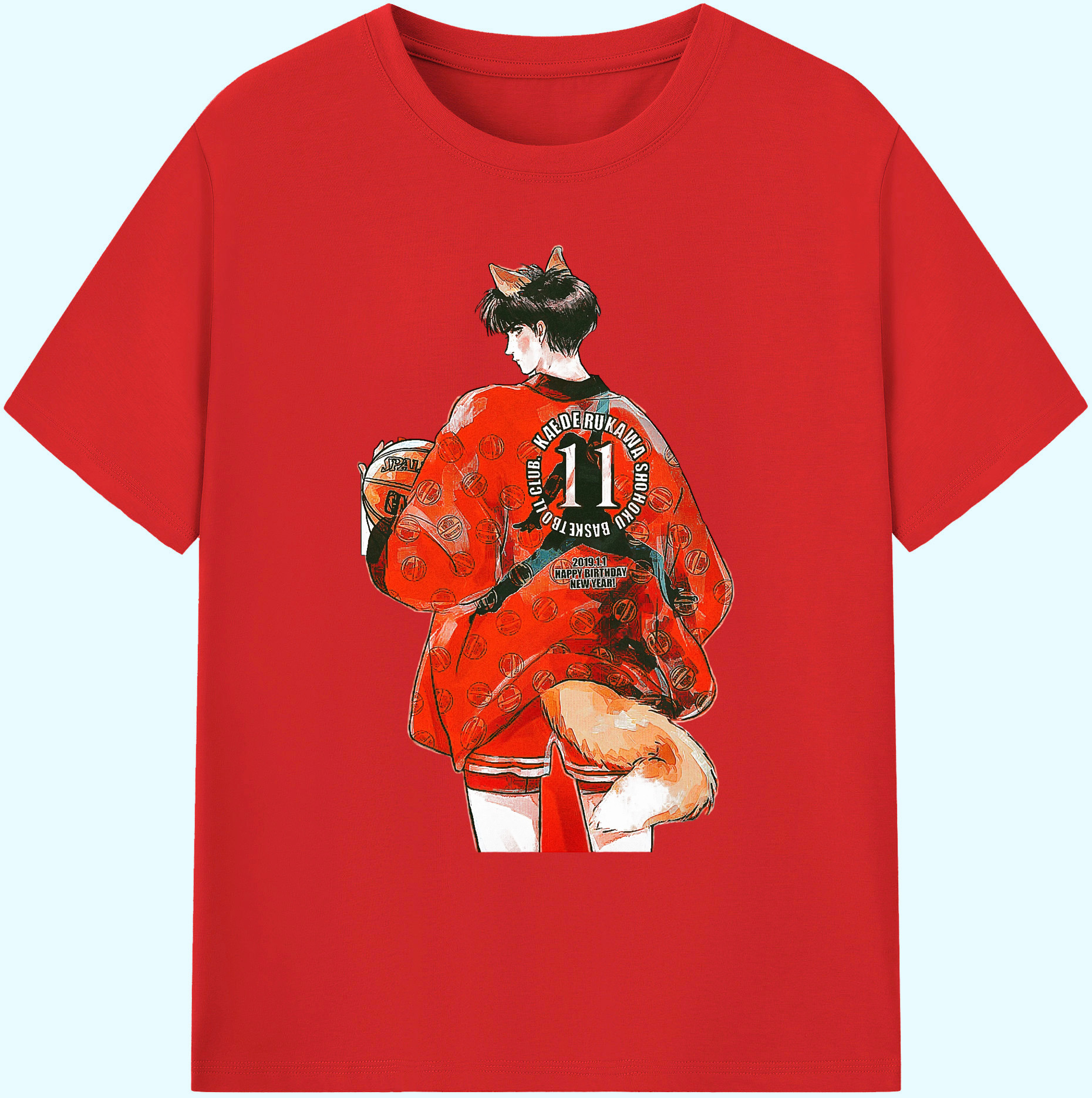 （画像用） SLAM DUNK／スラムダンク 綿100％ メンズ半袖Tシャツ｜肌触りやわらか＆通気性