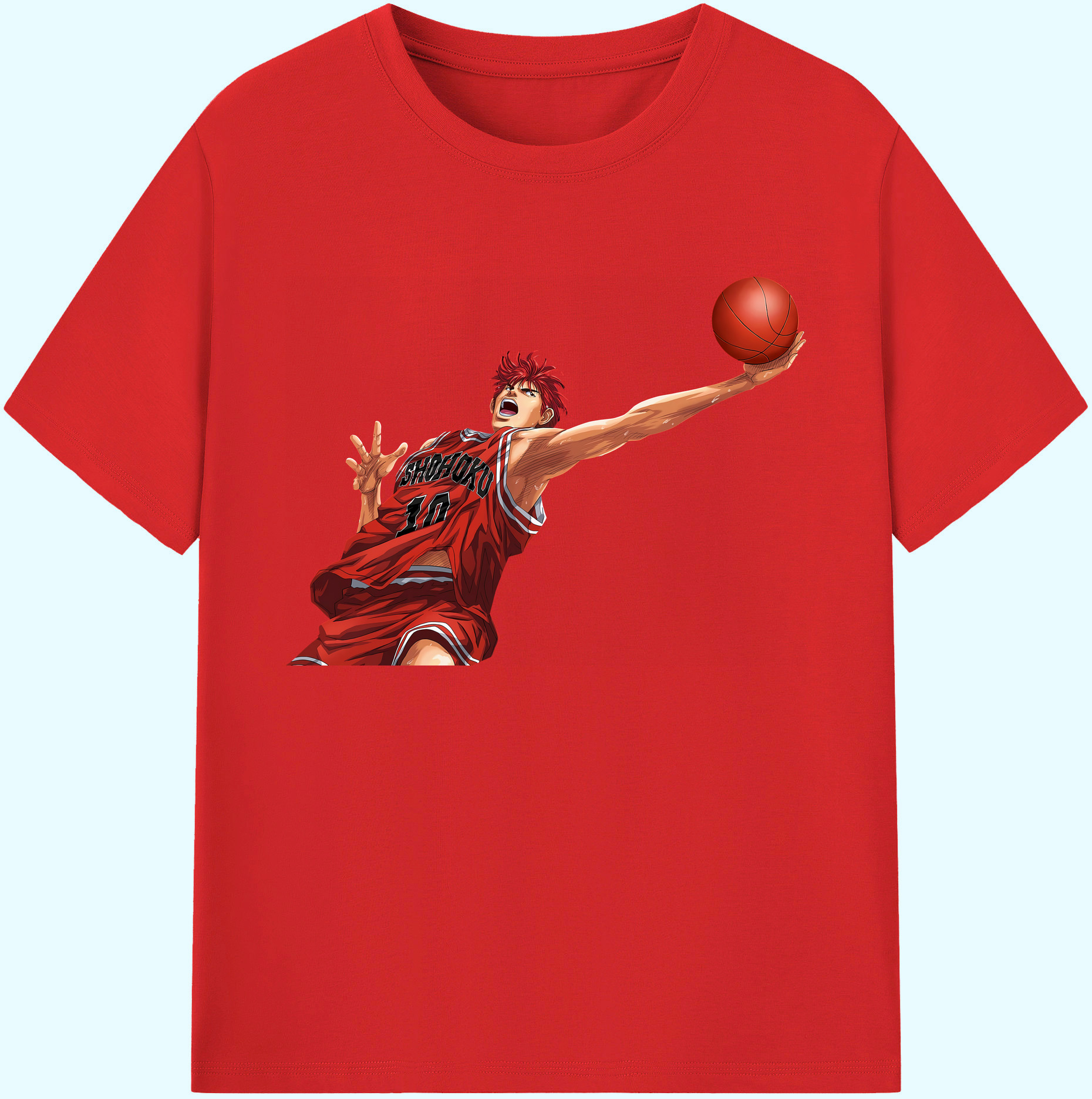 （画像用） SLAM DUNK／スラムダンク 綿100％ メンズ半袖Tシャツ｜肌触りやわらか＆通気性