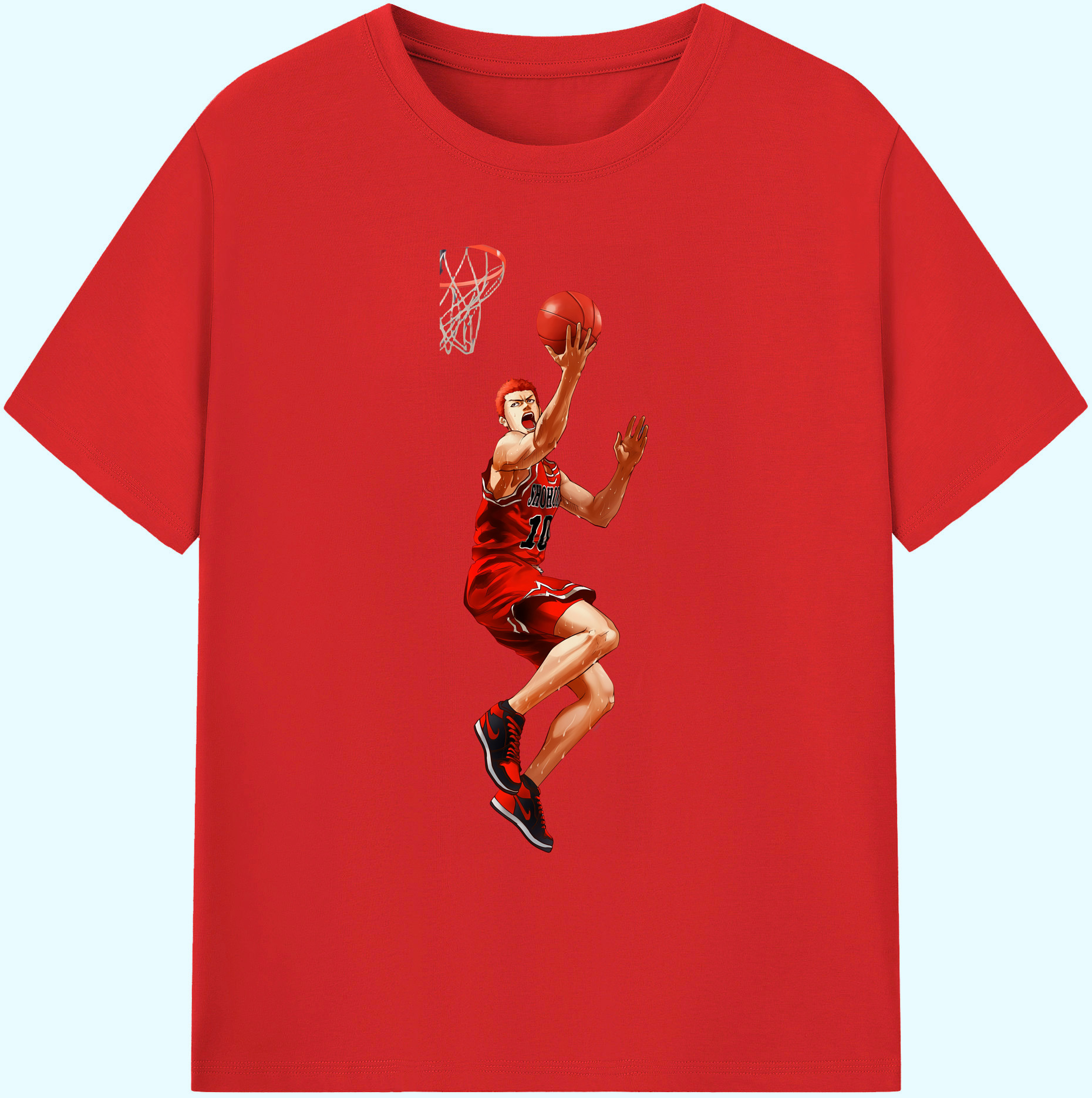 （画像用） SLAM DUNK／スラムダンク 綿100％ メンズ半袖Tシャツ｜肌触りやわらか＆通気性