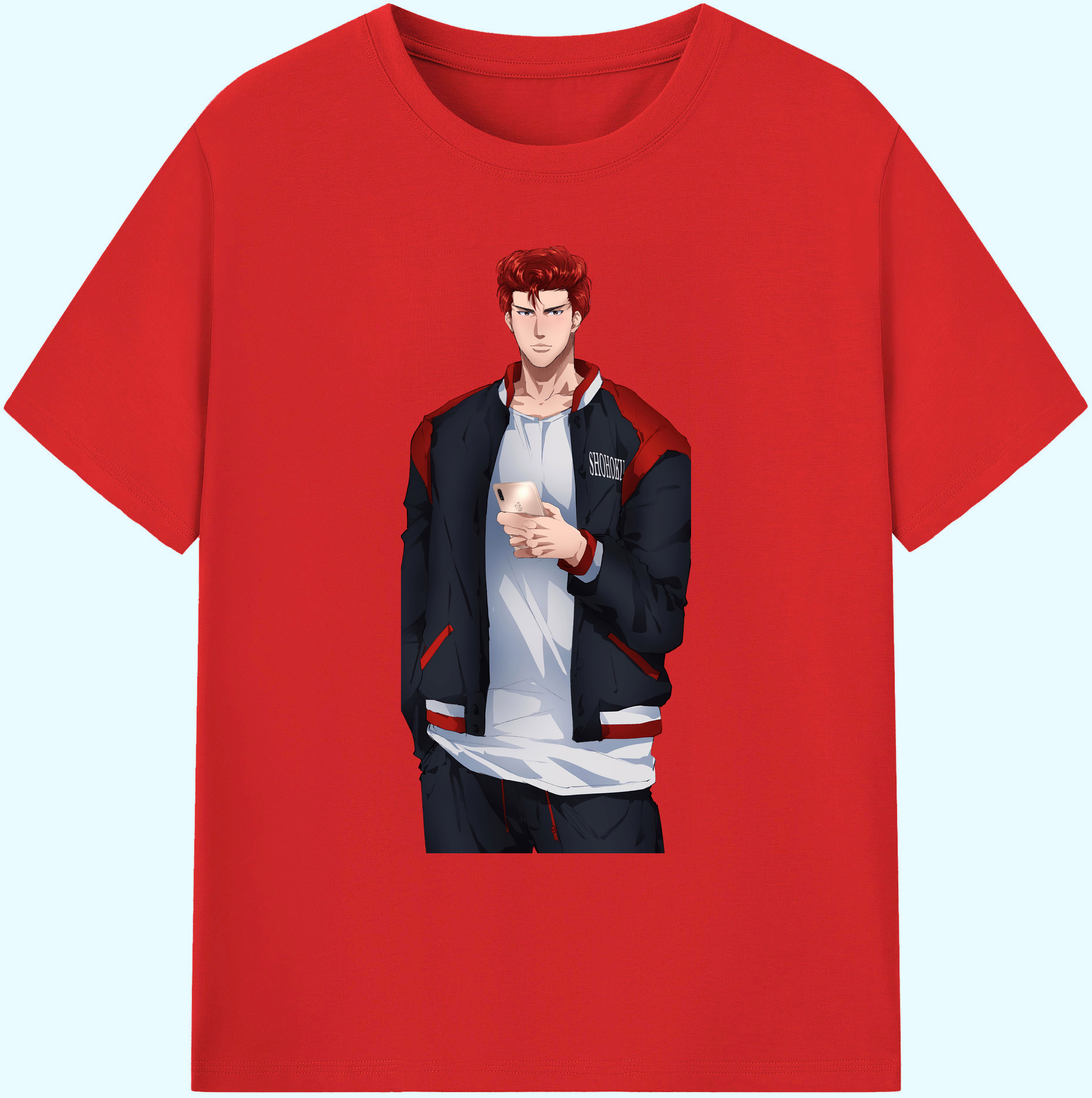 （画像用） SLAM DUNK／スラムダンク 綿100％ メンズ半袖Tシャツ｜肌触りやわらか＆通気性