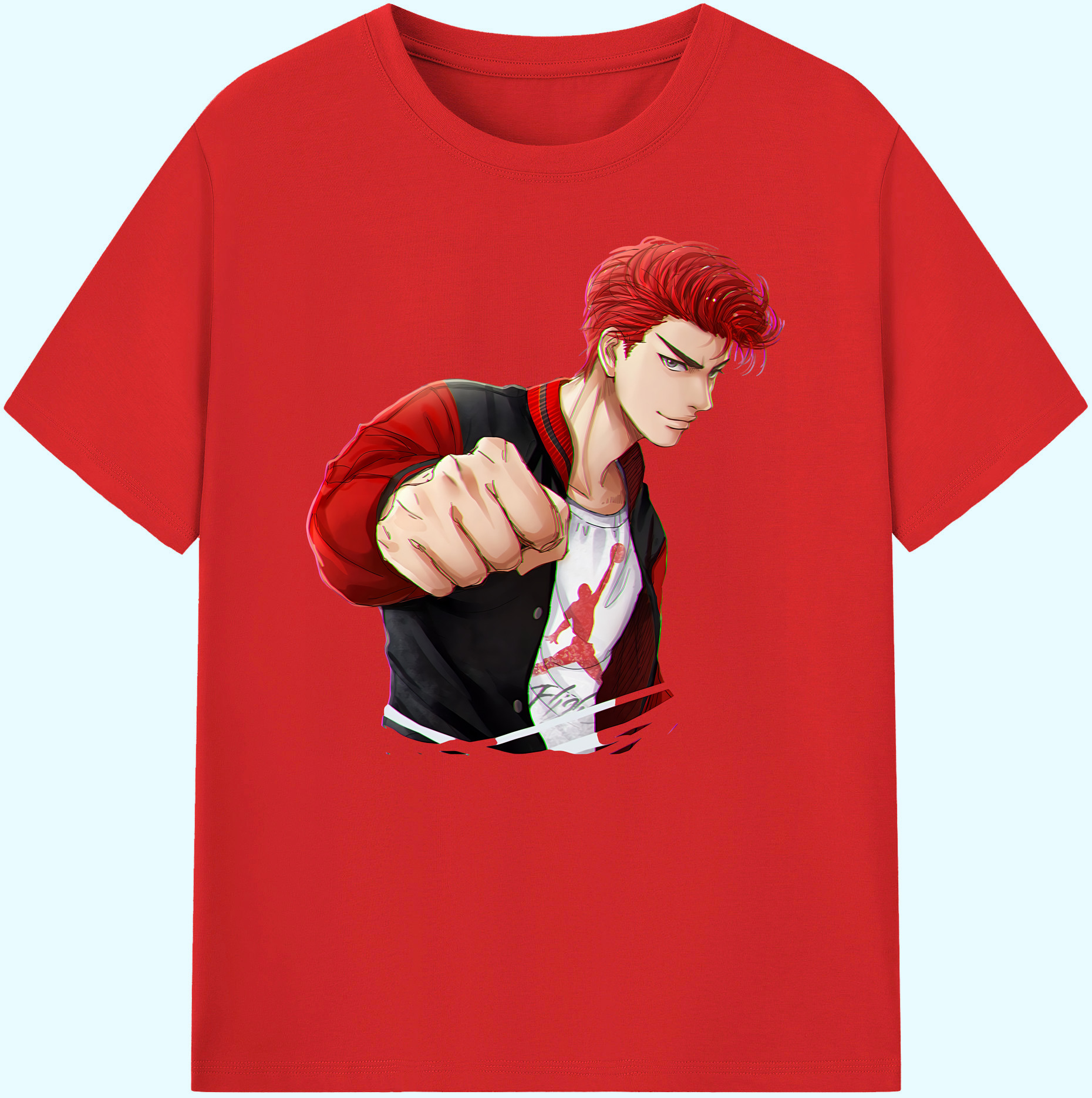 （画像用） SLAM DUNK／スラムダンク 綿100％ メンズ半袖Tシャツ｜肌触りやわらか＆通気性