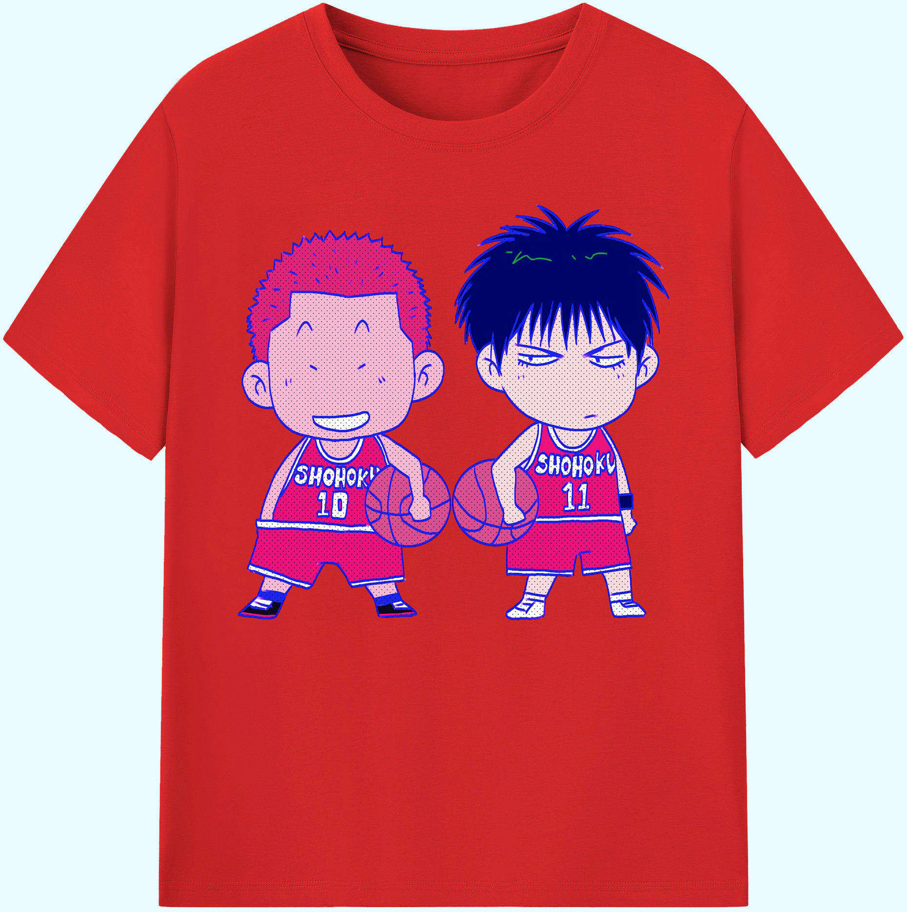 （画像用） SLAM DUNK／スラムダンク 綿100％ メンズ半袖Tシャツ｜肌触りやわらか＆通気性