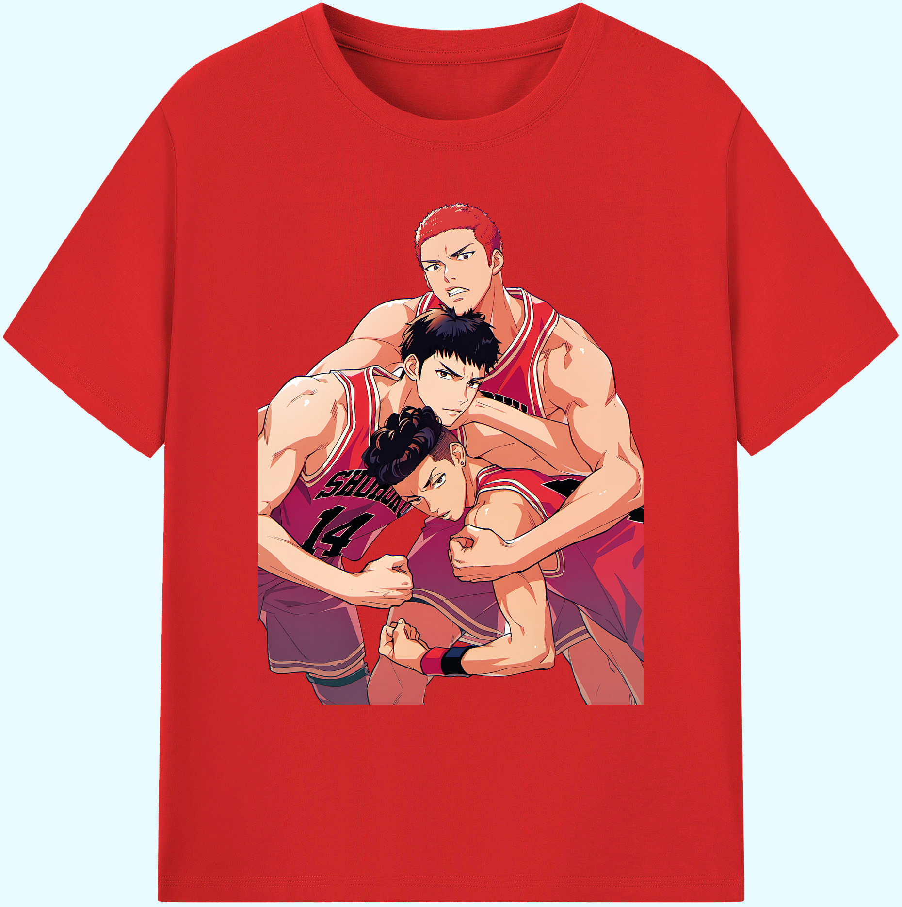 （画像用） SLAM DUNK／スラムダンク 綿100％ メンズ半袖Tシャツ｜肌触りやわらか＆通気性