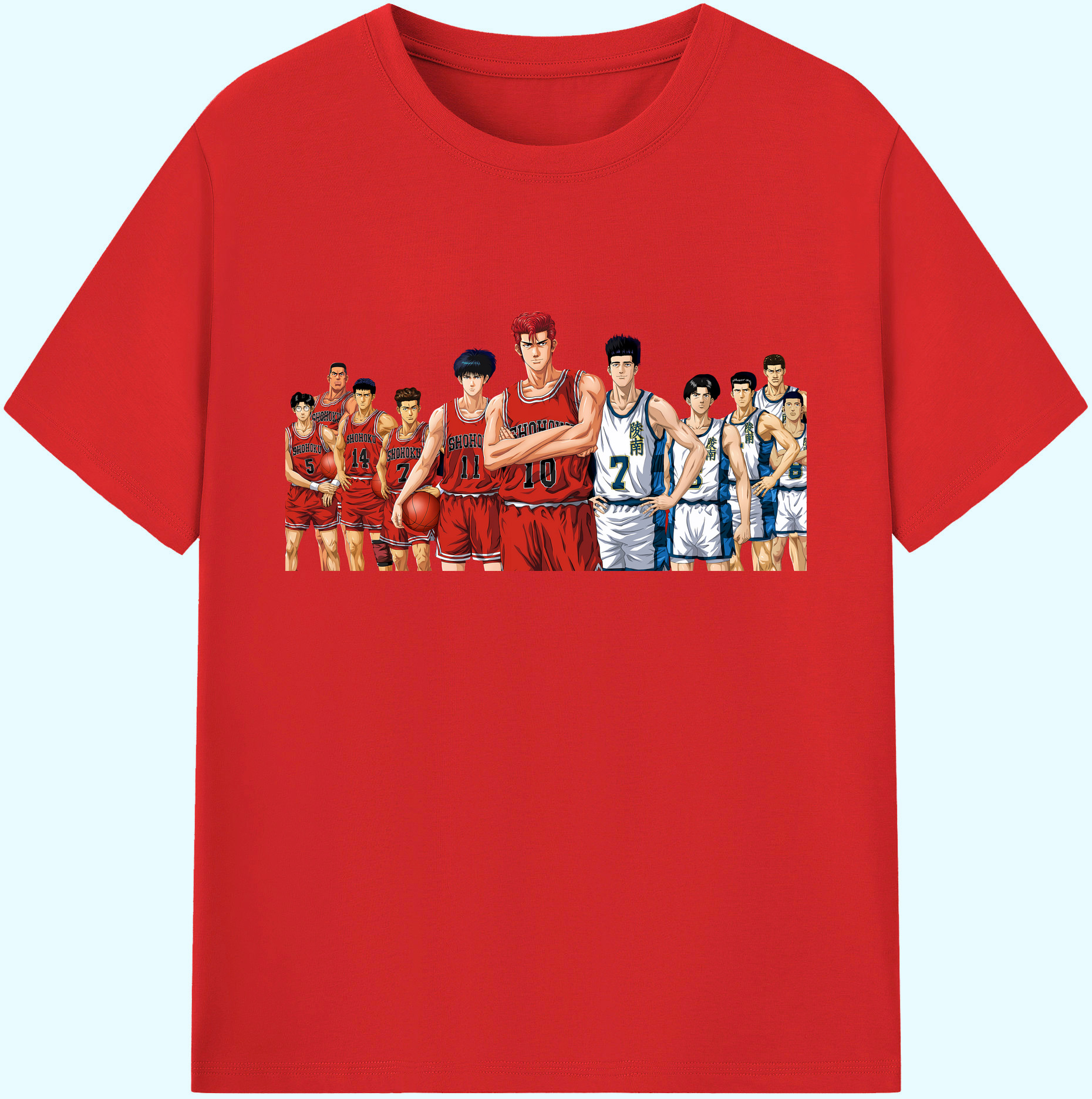 （画像用） SLAM DUNK／スラムダンク 綿100％ メンズ半袖Tシャツ｜肌触りやわらか＆通気性