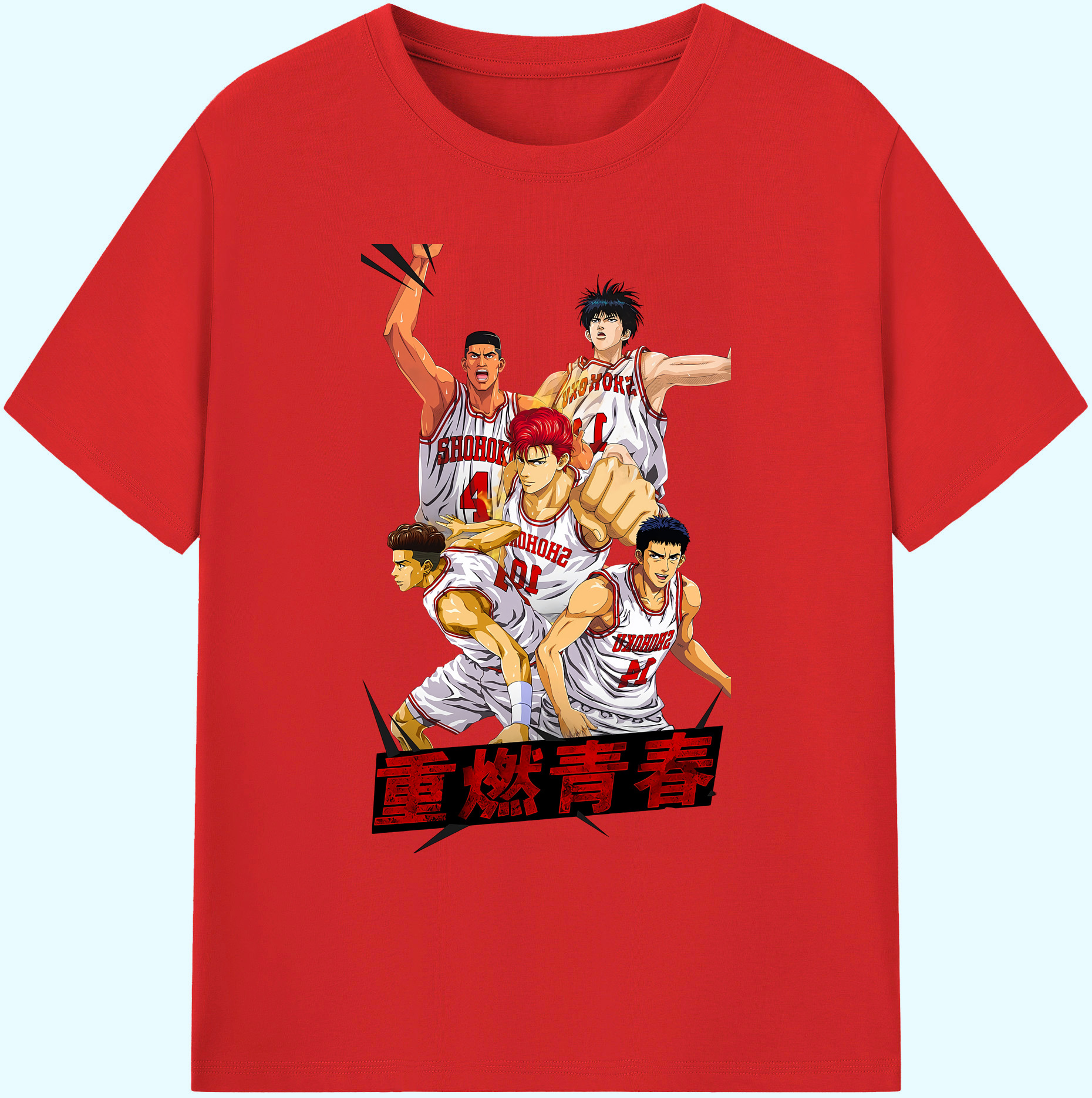 （画像用） SLAM DUNK／スラムダンク 綿100％ メンズ半袖Tシャツ｜肌触りやわらか＆通気性