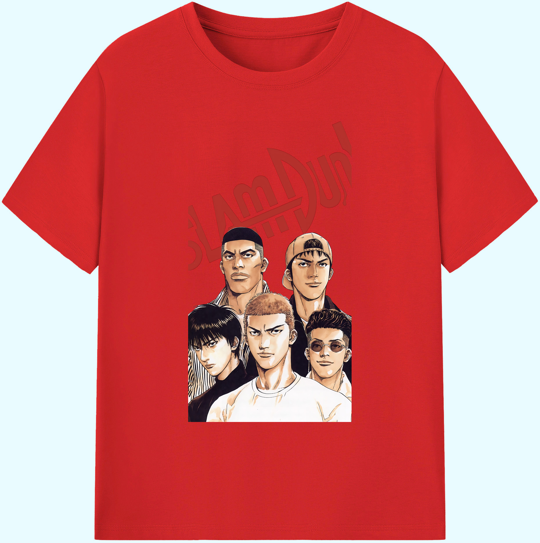 （画像用） SLAM DUNK／スラムダンク 綿100％ メンズ半袖Tシャツ｜肌触りやわらか＆通気性