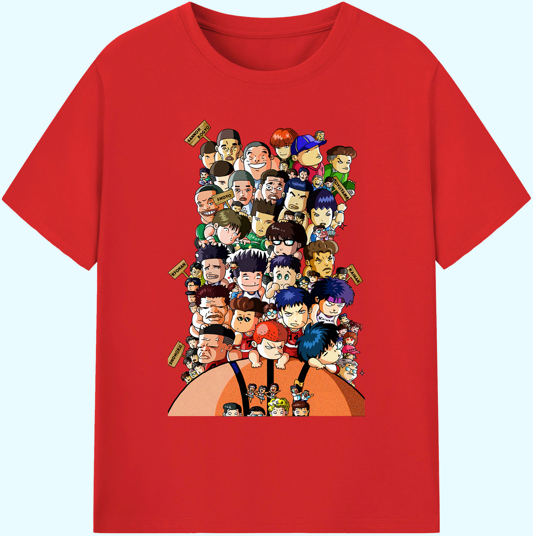 （画像用） SLAM DUNK／スラムダンク 綿100％ メンズ半袖Tシャツ｜肌触りやわらか＆通気性