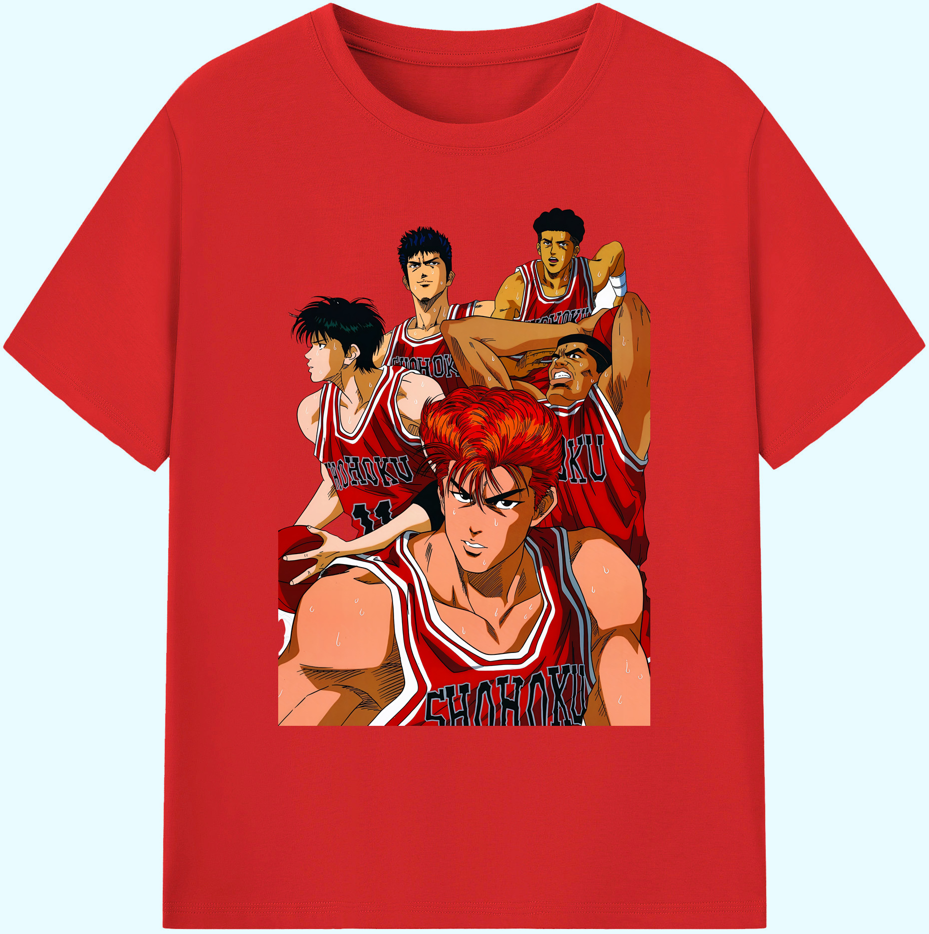 （画像用） SLAM DUNK／スラムダンク 綿100％ メンズ半袖Tシャツ｜肌触りやわらか＆通気性