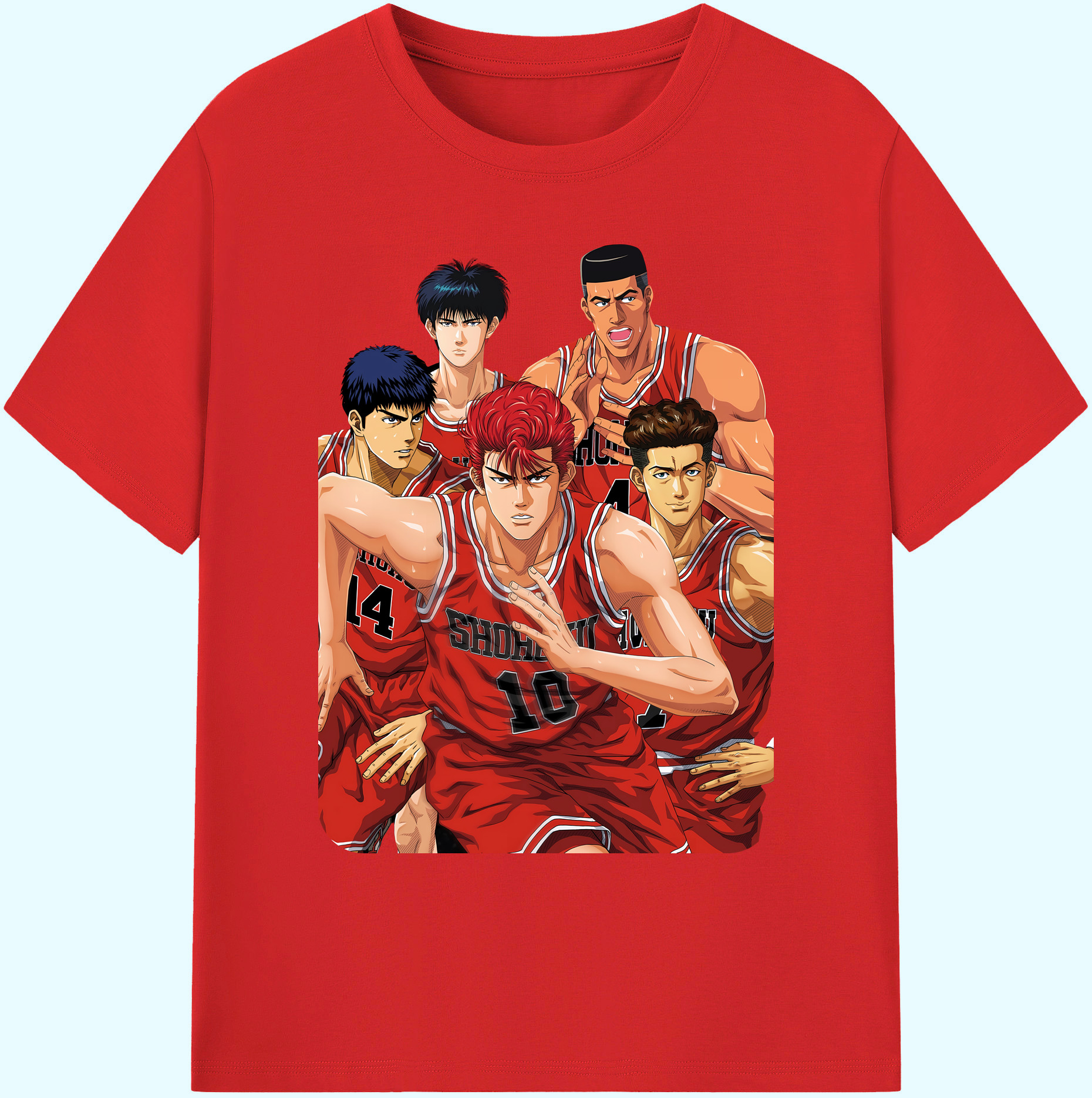 （画像用） SLAM DUNK／スラムダンク 綿100％ メンズ半袖Tシャツ｜肌触りやわらか＆通気性