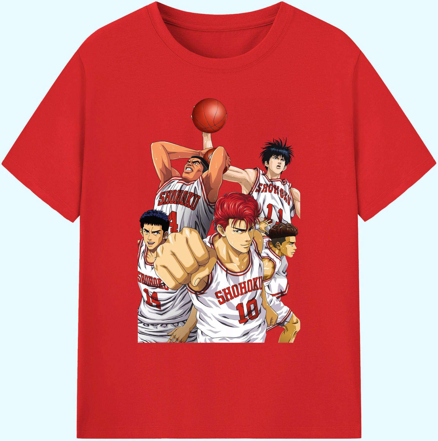 （画像用） SLAM DUNK／スラムダンク 綿100％ メンズ半袖Tシャツ｜肌触りやわらか＆通気性
