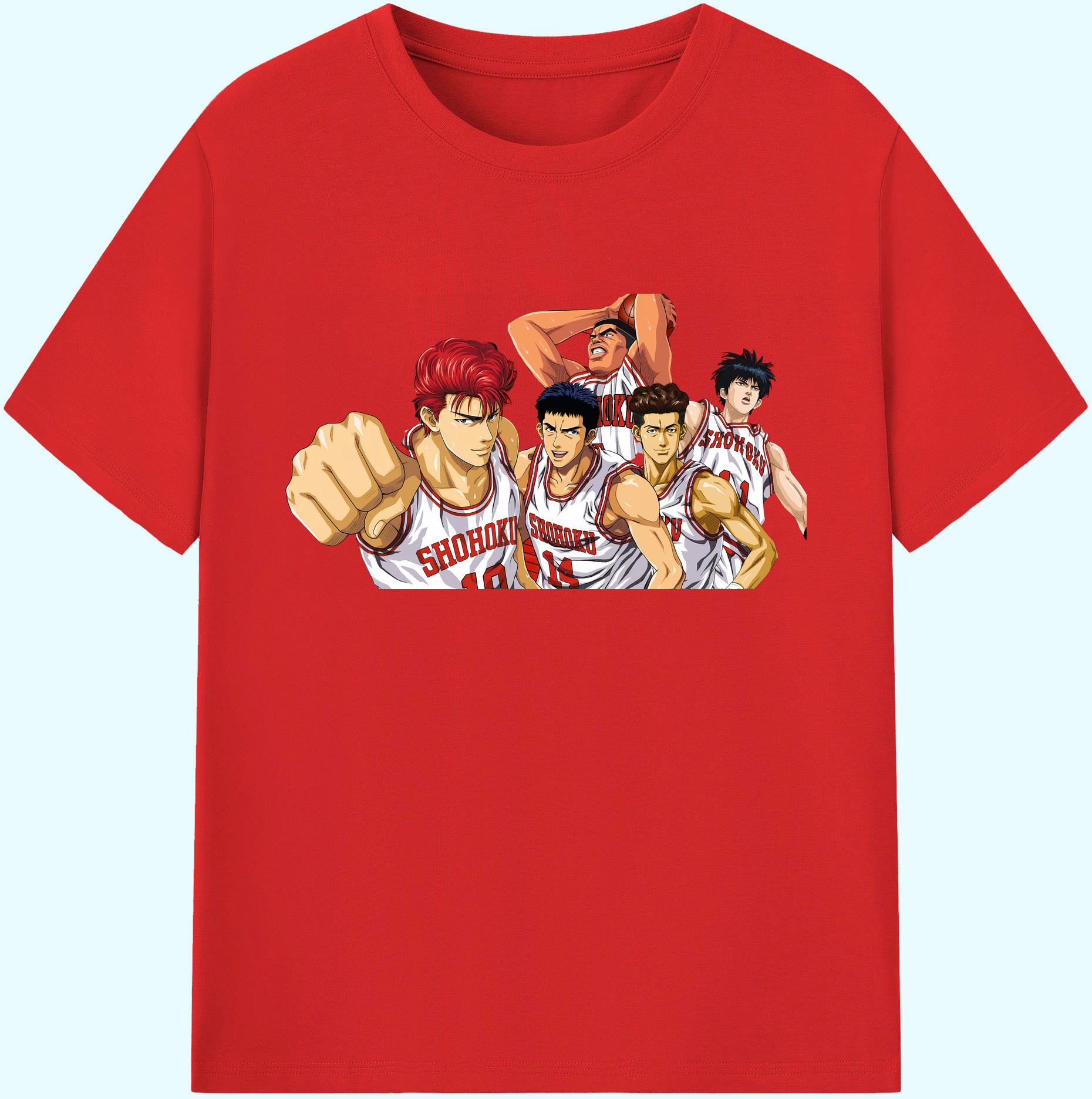 （画像用） SLAM DUNK／スラムダンク 綿100％ メンズ半袖Tシャツ｜肌触りやわらか＆通気性
