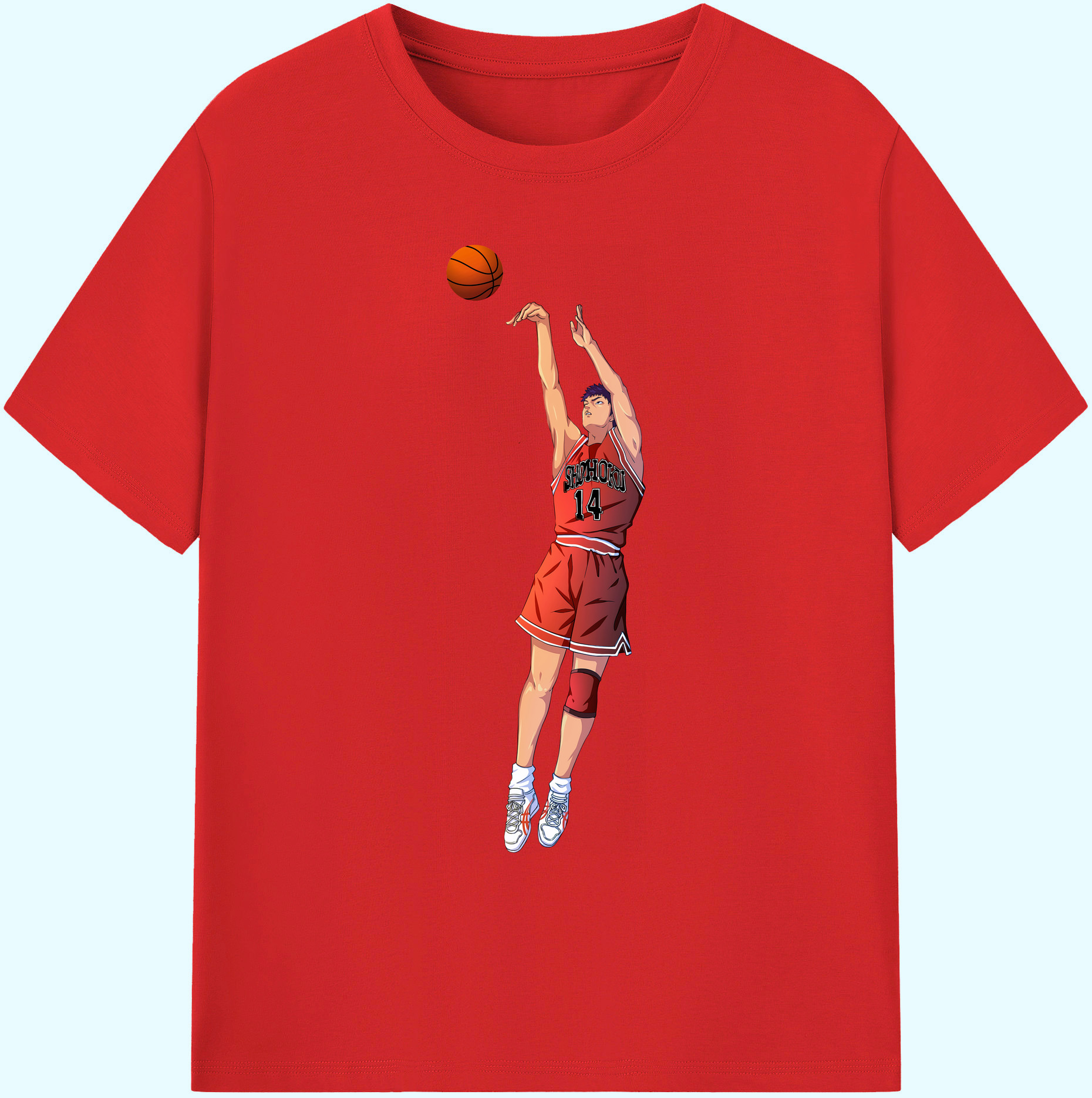（画像用） SLAM DUNK／スラムダンク 綿100％ メンズ半袖Tシャツ｜肌触りやわらか＆通気性