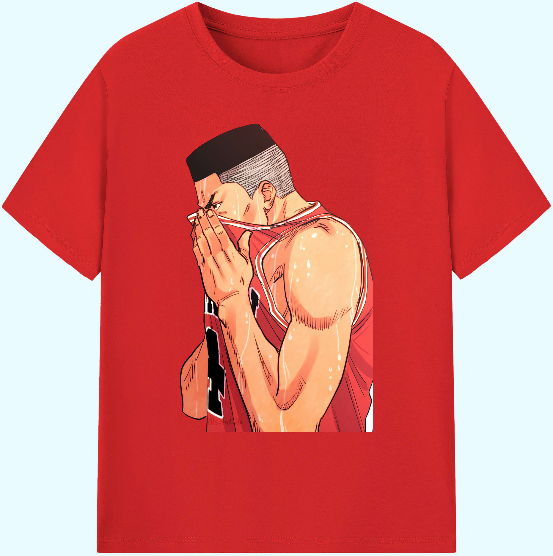 （画像用） SLAM DUNK／スラムダンク 綿100％ メンズ半袖Tシャツ｜肌触りやわらか＆通気性