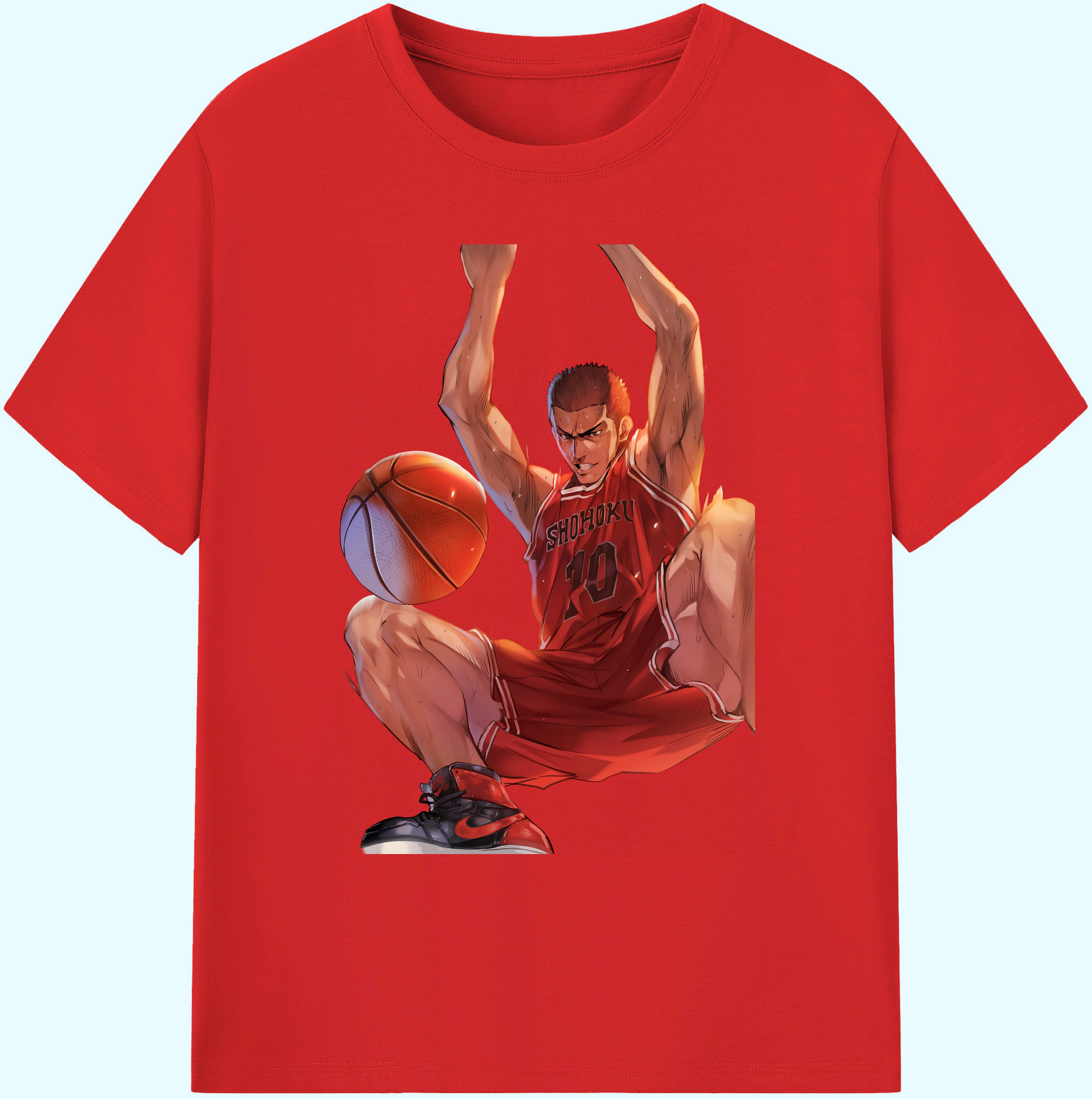 （画像用） SLAM DUNK／スラムダンク 綿100％ メンズ半袖Tシャツ｜肌触りやわらか＆通気性