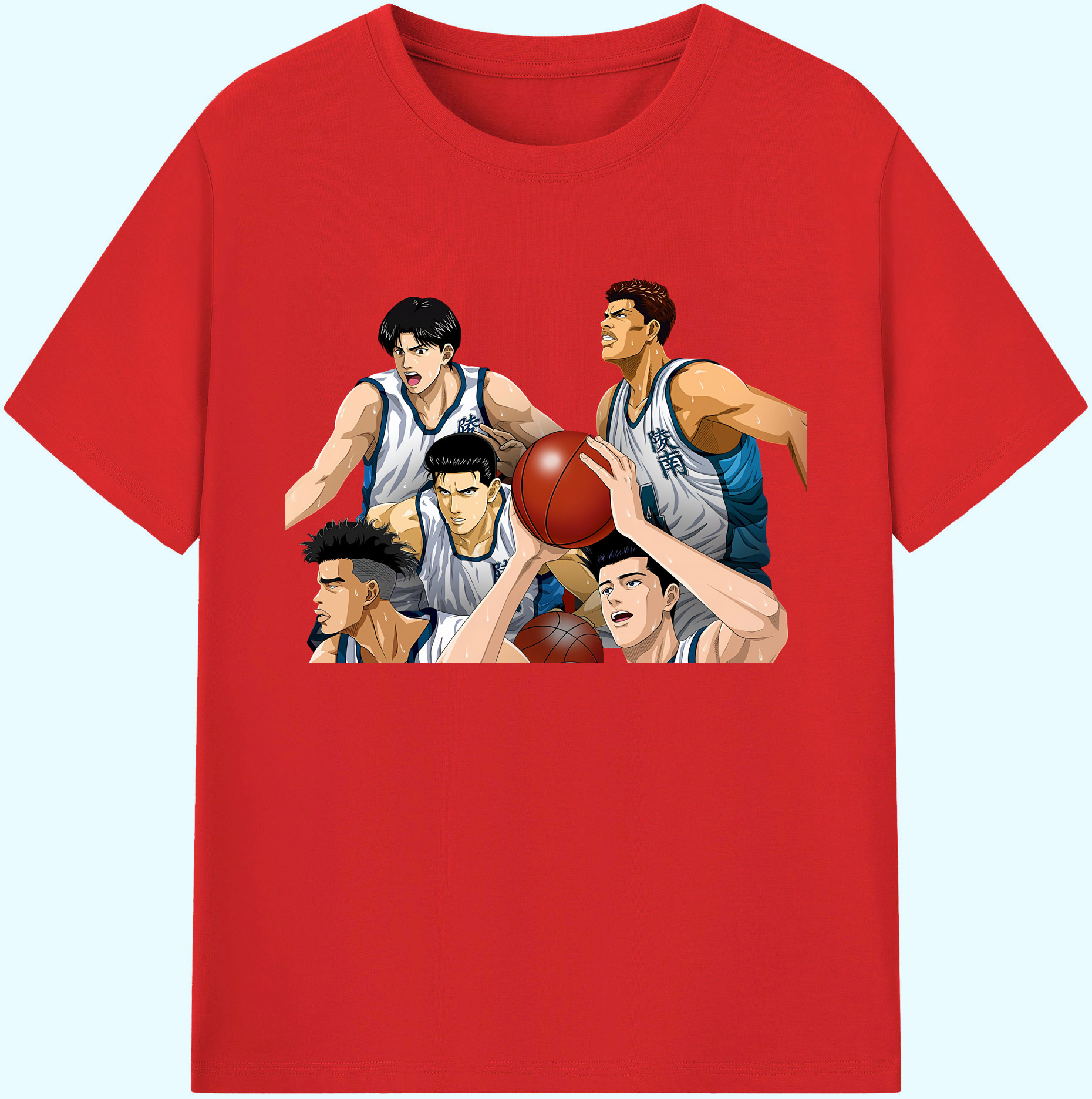 （画像用） SLAM DUNK／スラムダンク 綿100％ メンズ半袖Tシャツ｜肌触りやわらか＆通気性