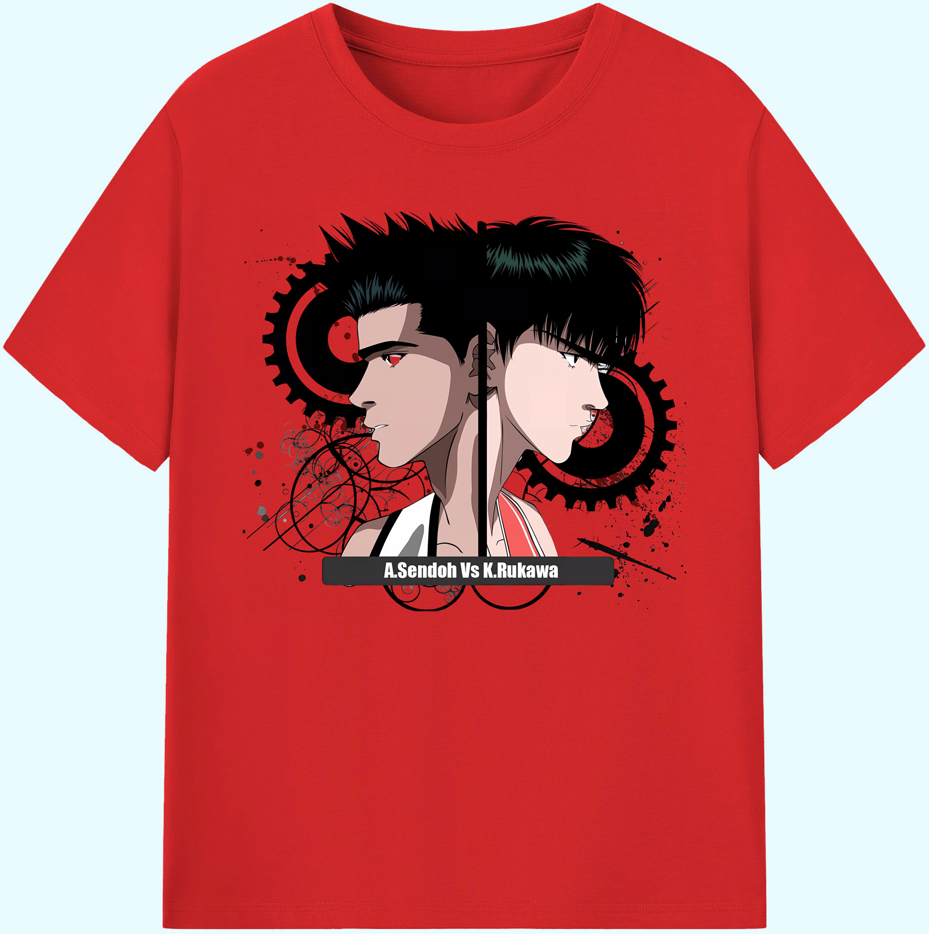 （画像用） SLAM DUNK／スラムダンク 綿100％ メンズ半袖Tシャツ｜肌触りやわらか＆通気性