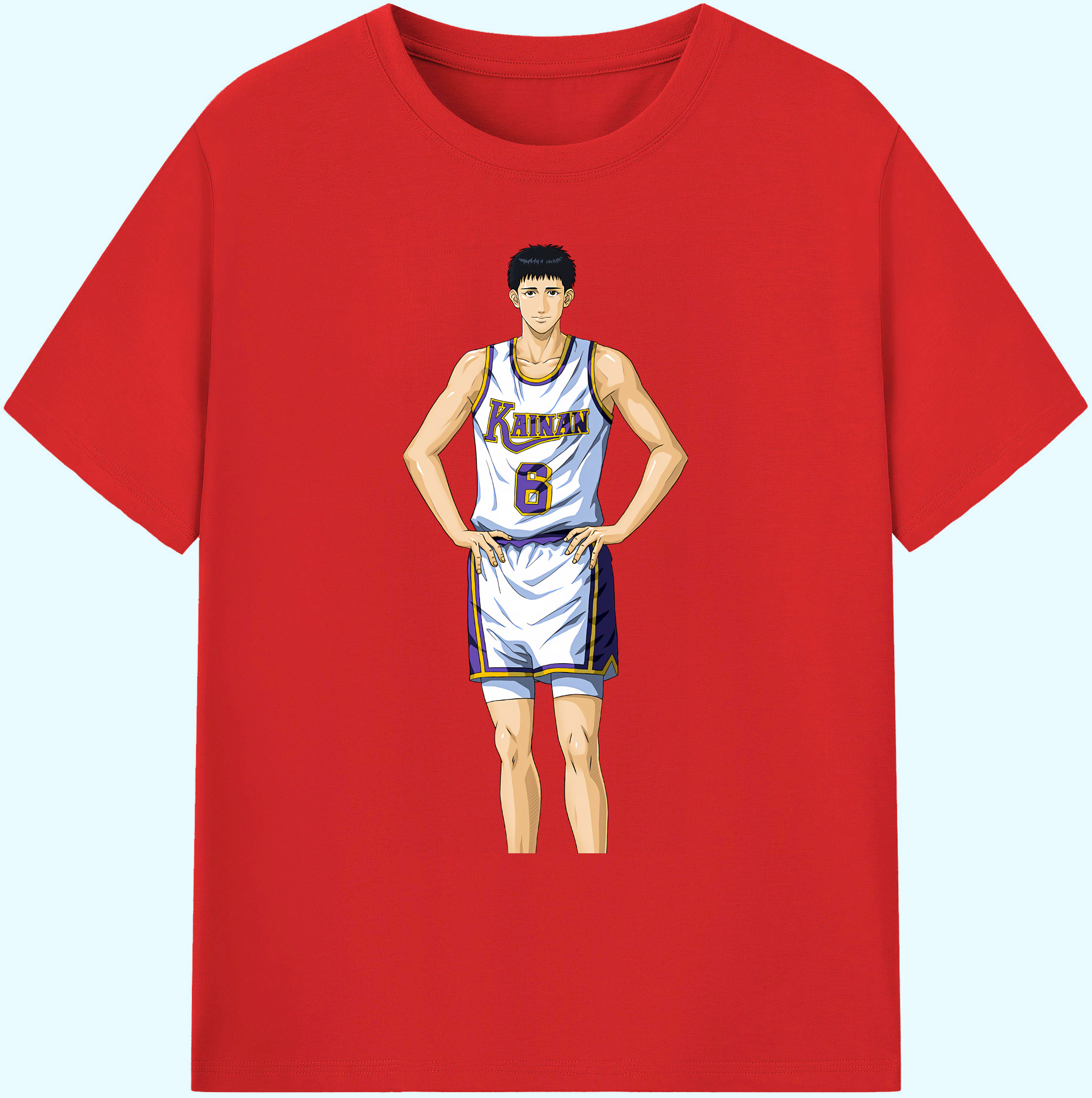（画像用） SLAM DUNK／スラムダンク 綿100％ メンズ半袖Tシャツ｜肌触りやわらか＆通気性