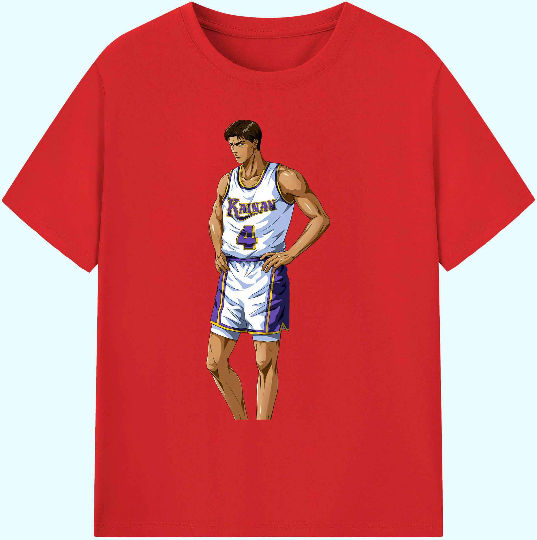 （画像用） SLAM DUNK／スラムダンク 綿100％ メンズ半袖Tシャツ｜肌触りやわらか＆通気性
