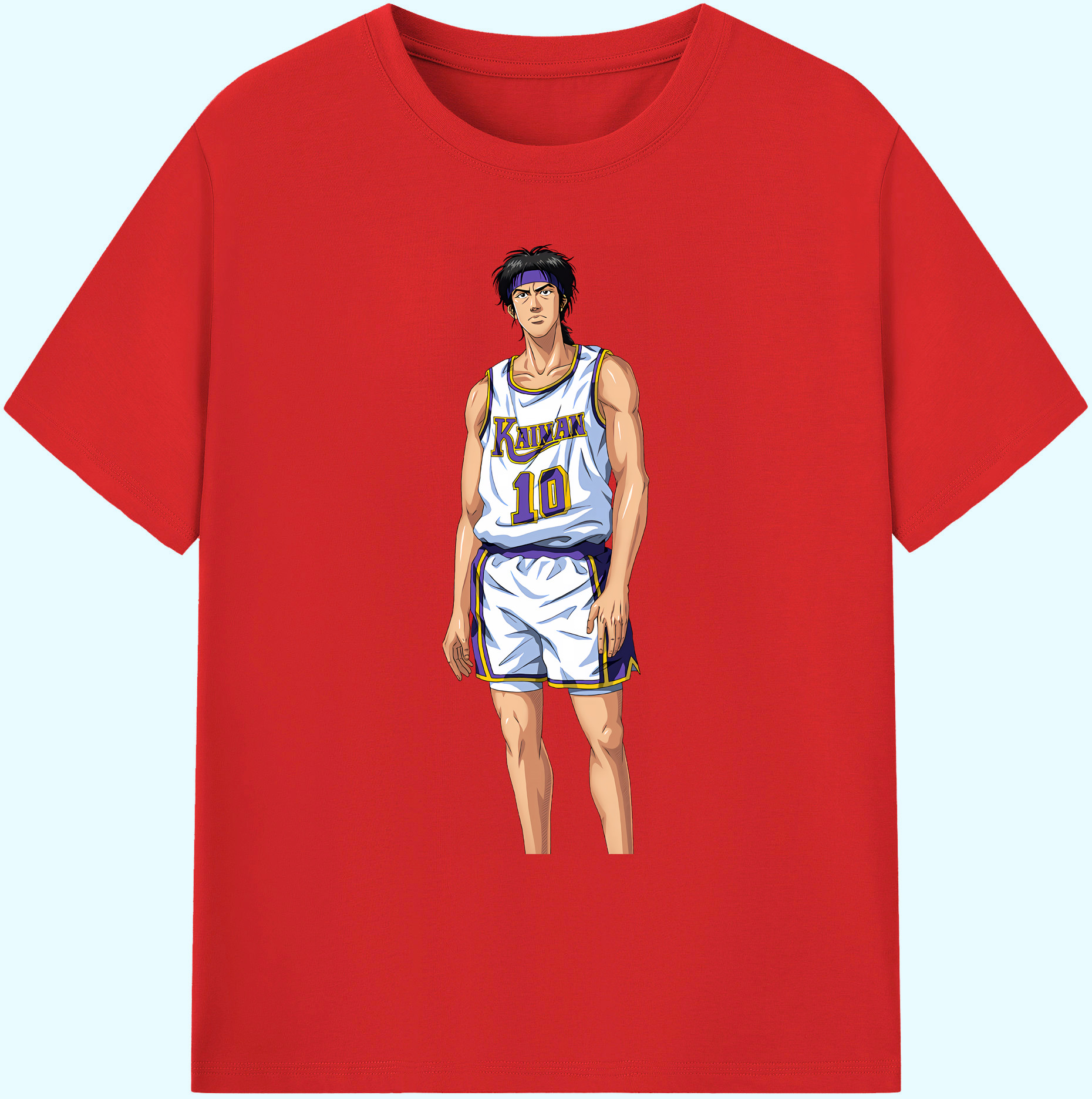（画像用） SLAM DUNK／スラムダンク 綿100％ メンズ半袖Tシャツ｜肌触りやわらか＆通気性